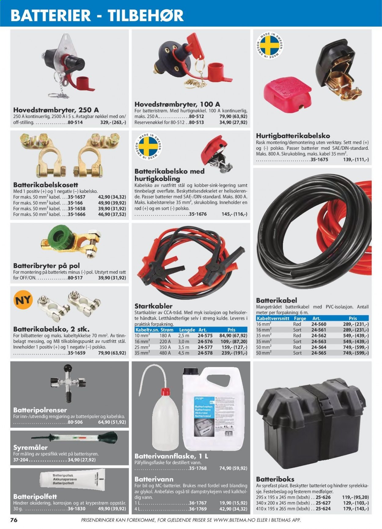thumbnail - Kundeavis Biltema - Produkter fra tilbudsaviser - verktøy. Side 76.
