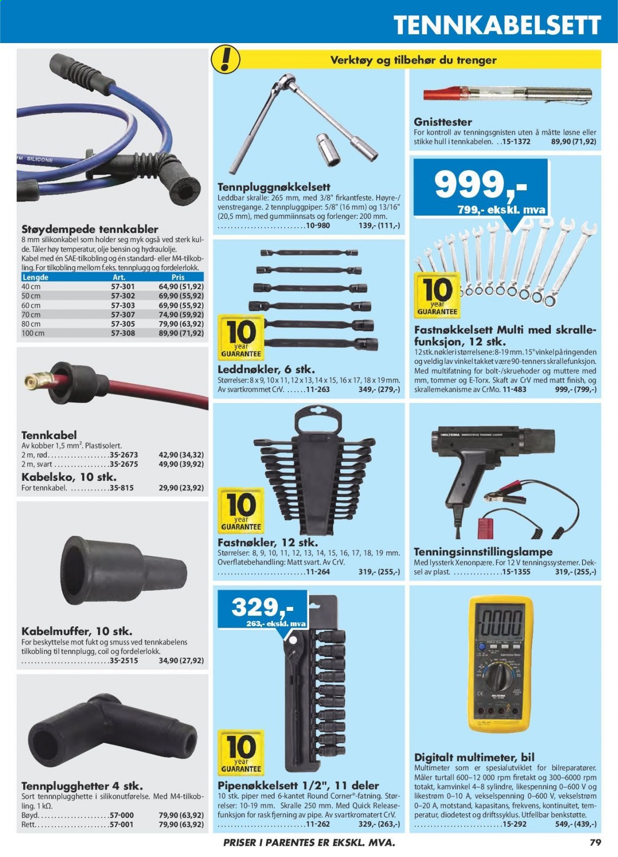 thumbnail - Kundeavis Biltema - Produkter fra tilbudsaviser - xenonpære, verktøy. Side 79.