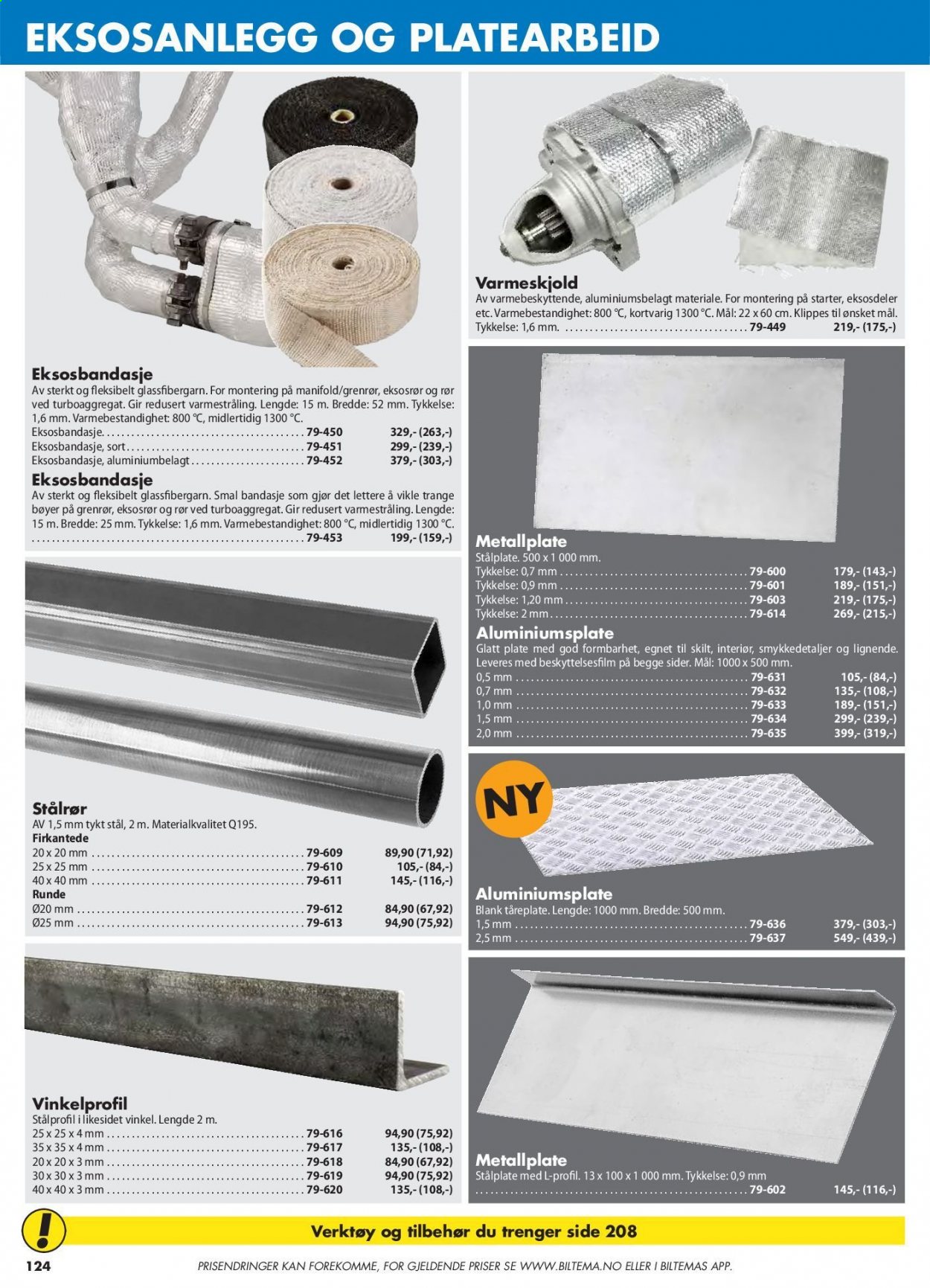 thumbnail - Kundeavis Biltema - Produkter fra tilbudsaviser - verktøy. Side 124.