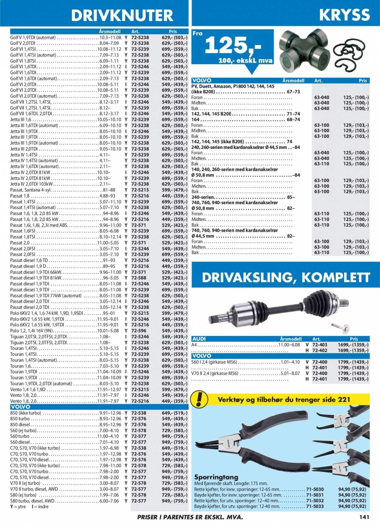 thumbnail - Kundeavis Biltema - Produkter fra tilbudsaviser - verktøy. Side 141.