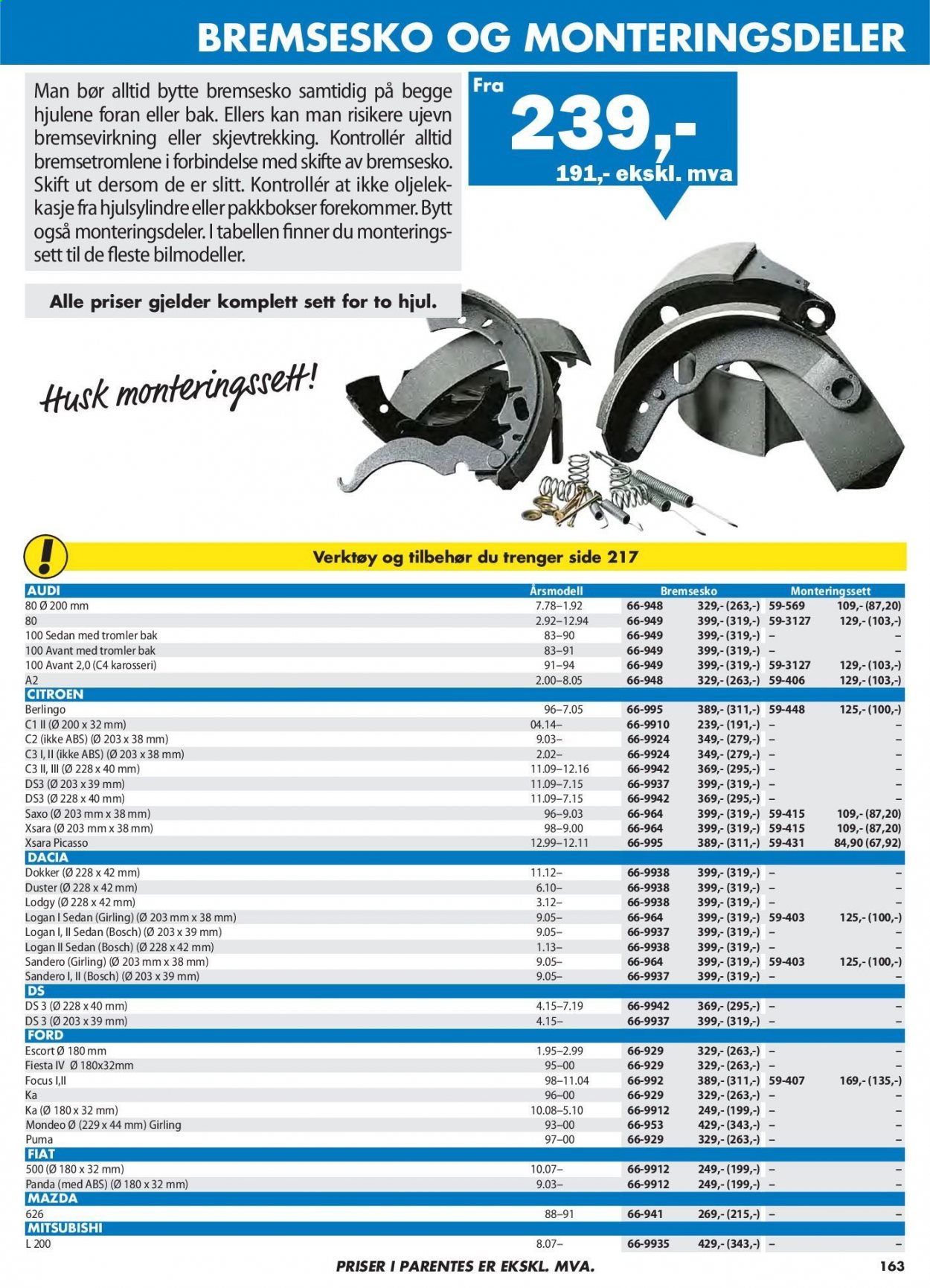 thumbnail - Kundeavis Biltema - Produkter fra tilbudsaviser - kontroller, Bosch, verktøy. Side 163.