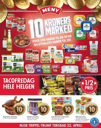 Kundeavis MENY - 22.04.2021 - 24.04.2021.
