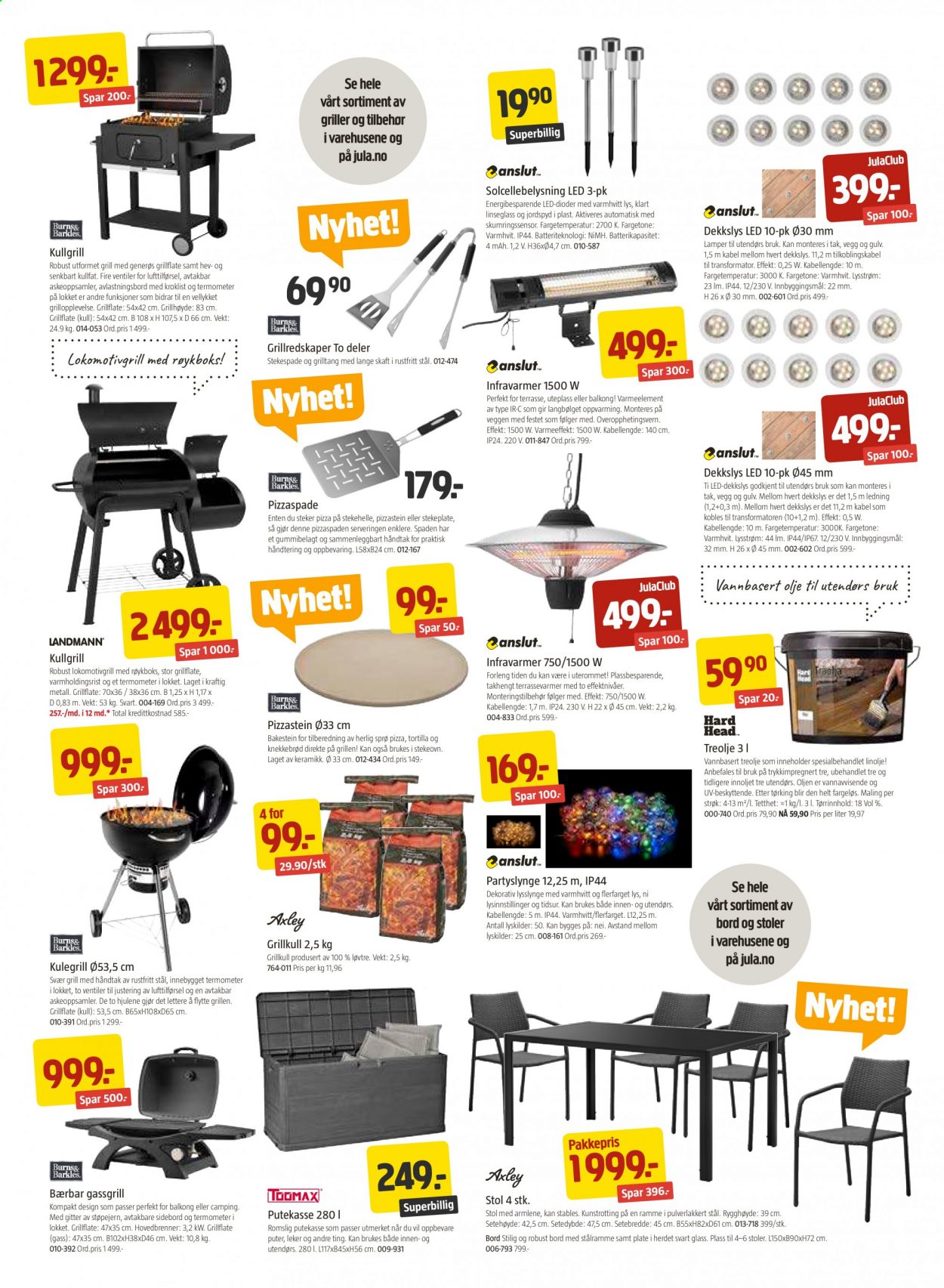 thumbnail - Kundeavis Jula - 23.4.2021 - 9.5.2021 - Produkter fra tilbudsaviser - bord, stol, putekasse, lysslynge, gulv. Side 3.