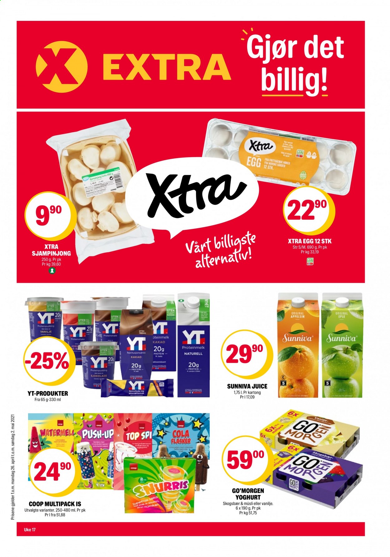 Kundeavis Coop Extra - 26.4.2021 - 2.5.2021. Side 1