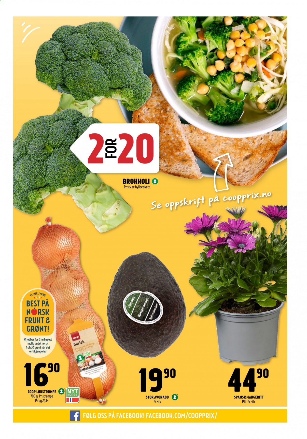 thumbnail - Kundeavis Coop Prix - 26.4.2021 - 2.5.2021 - Produkter fra tilbudsaviser - avokado, brokkoli, løk. Side 3.