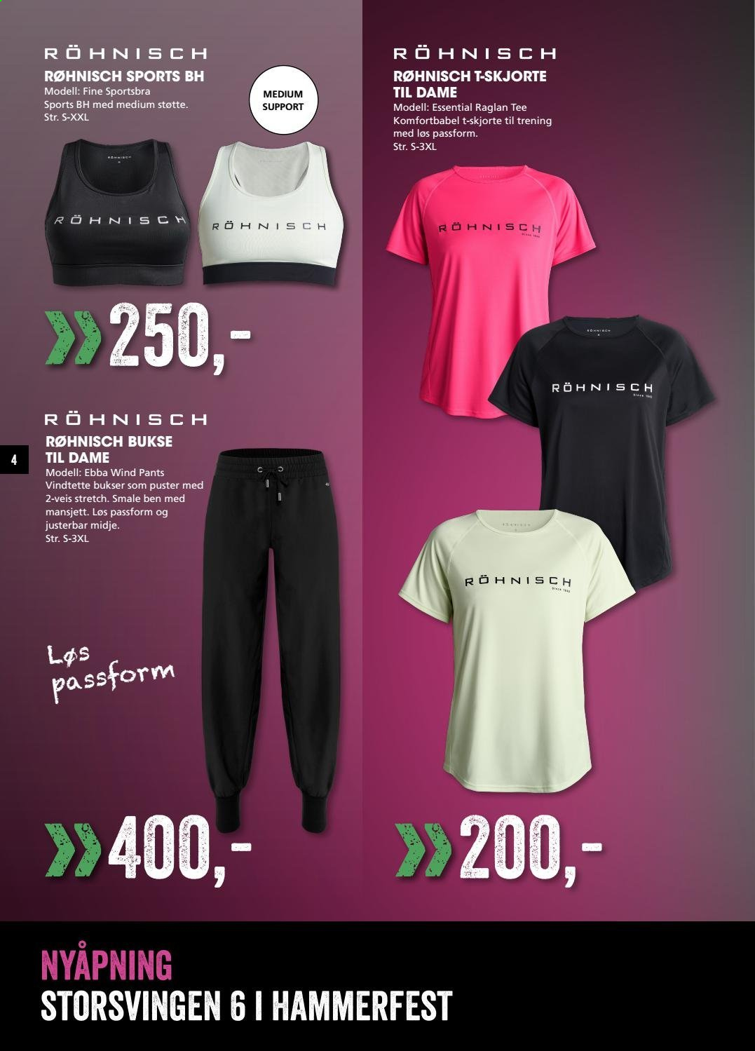 thumbnail - Kundeavis Sport Outlet - 22.4.2021 - 30.4.2021 - Produkter fra tilbudsaviser - bukse, t-skjorte, skjorte, BH. Side 4.