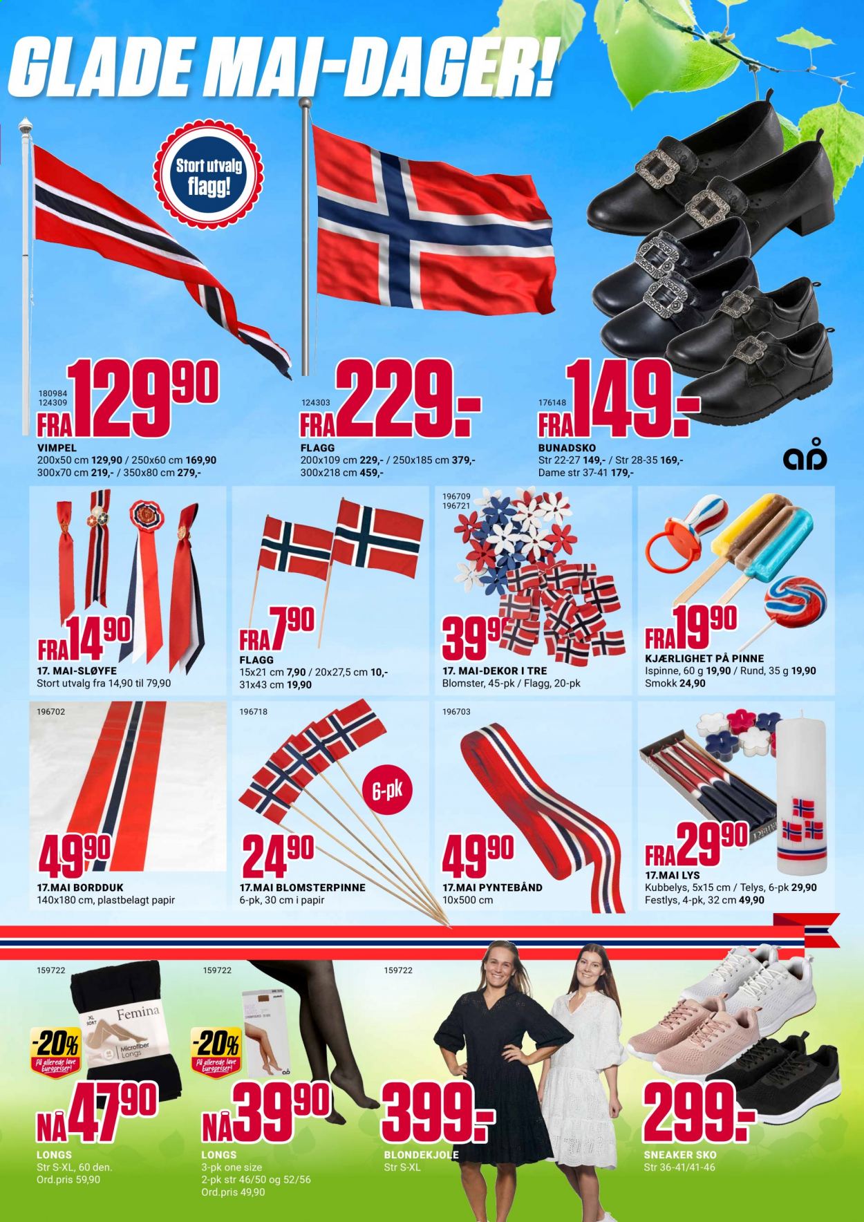 thumbnail - Kundeavis Europris - 3.5.2021 - 8.5.2021 - Produkter fra tilbudsaviser - sko, sneaker, blomster. Side 3.