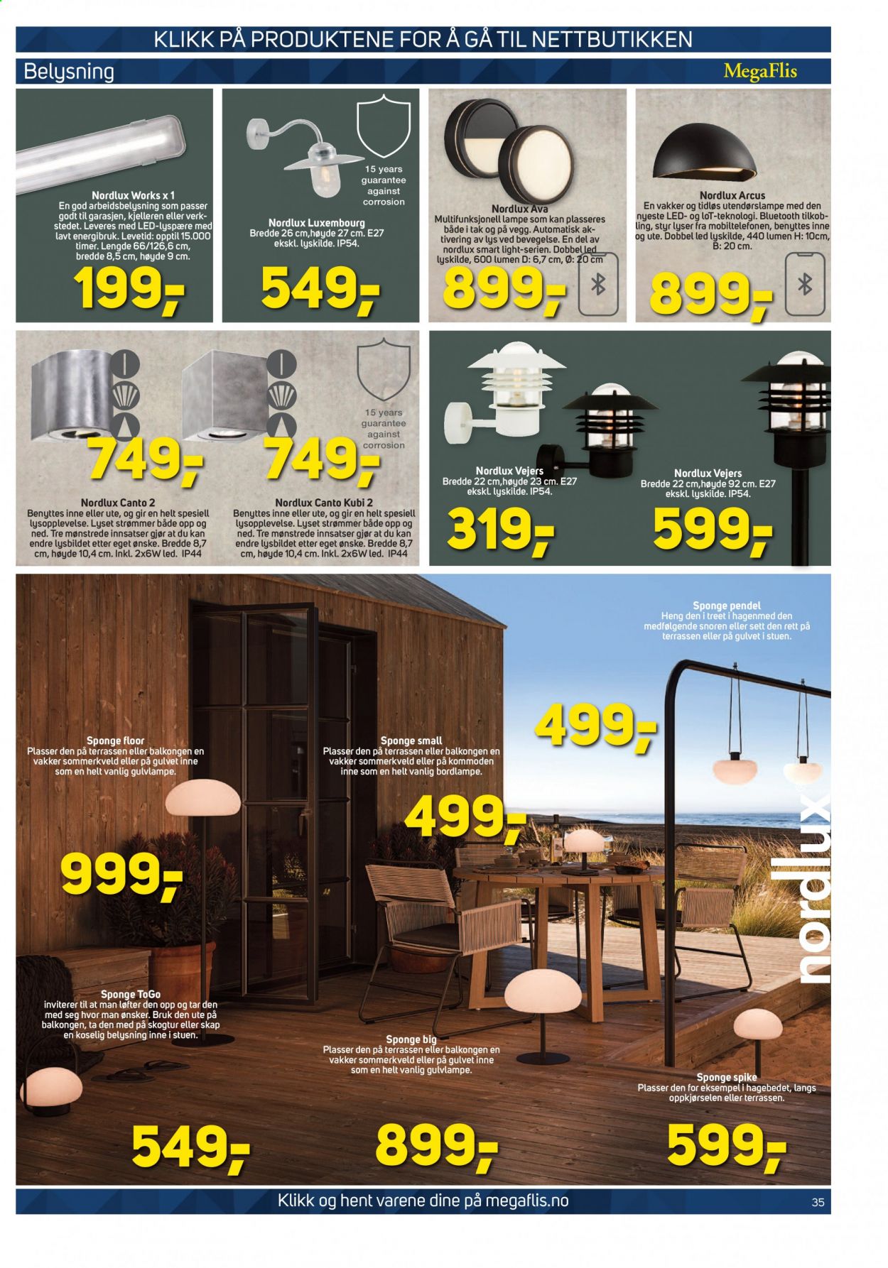 thumbnail - Kundeavis MegaFlis - 6.5.2021 - 22.5.2021 - Produkter fra tilbudsaviser - bordlampe, lampe, Nordlux. Side 35.