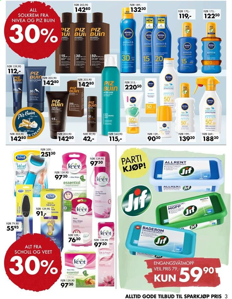 thumbnail - Kundeavis Sparkjøp - 2.5.2021 - 16.5.2021 - Produkter fra tilbudsaviser - Nivea, cream, solkrem. Side 3.