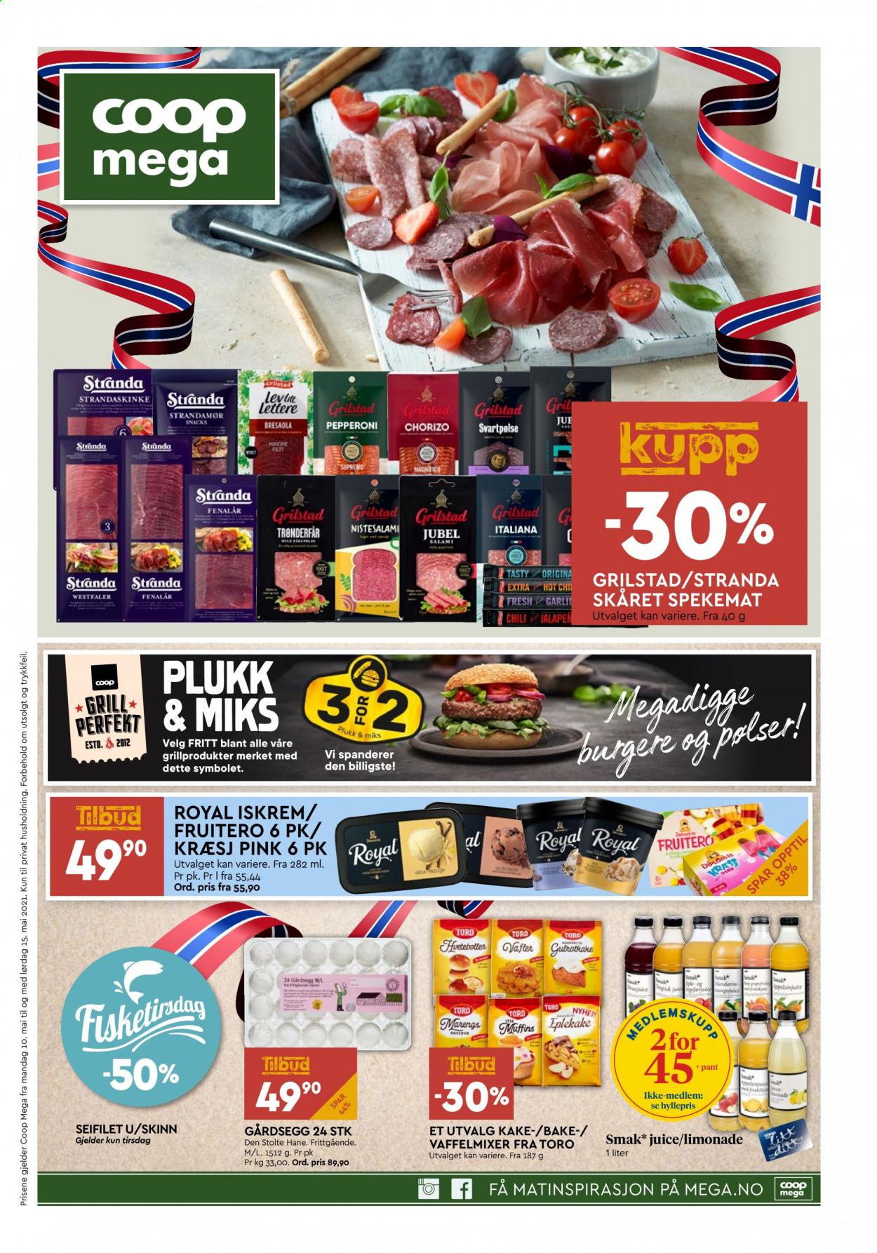 Kundeavis Coop Mega - 10.5.2021 - 15.5.2021. Side 1