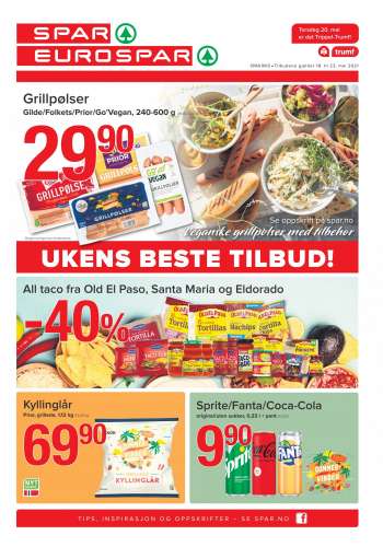 Kundeavis SPAR - 18.05.2021 - 23.05.2021.