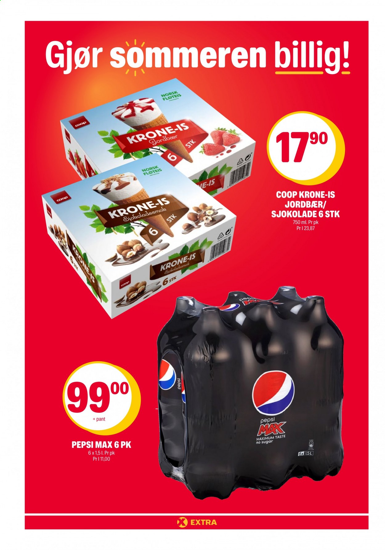 thumbnail - Kundeavis Coop Extra - 17.5.2021 - 23.5.2021 - Produkter fra tilbudsaviser - sjokolade, Pepsi, Pepsi Max. Side 6.