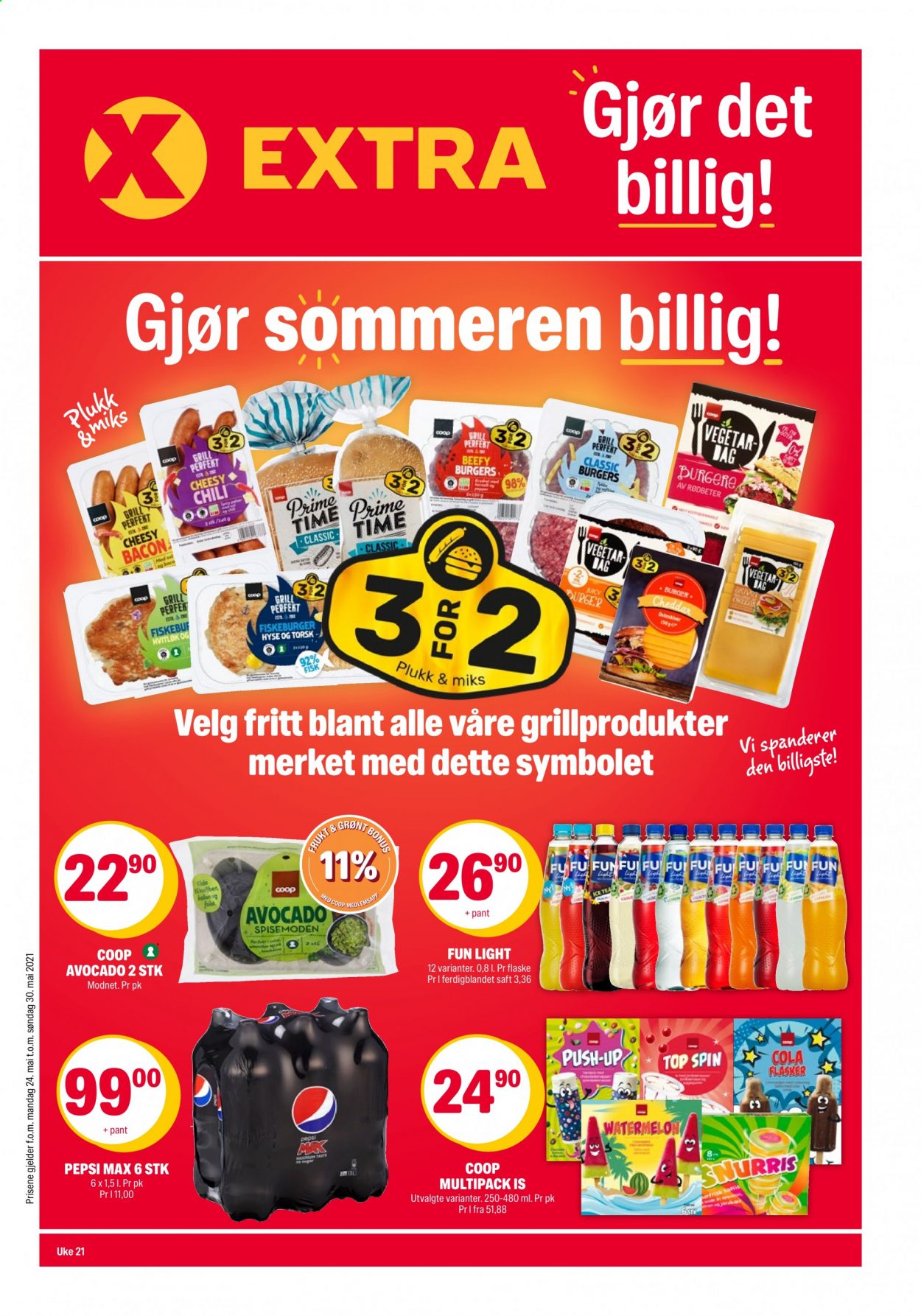 Kundeavis Coop Extra - 24.5.2021 - 30.5.2021. Side 1