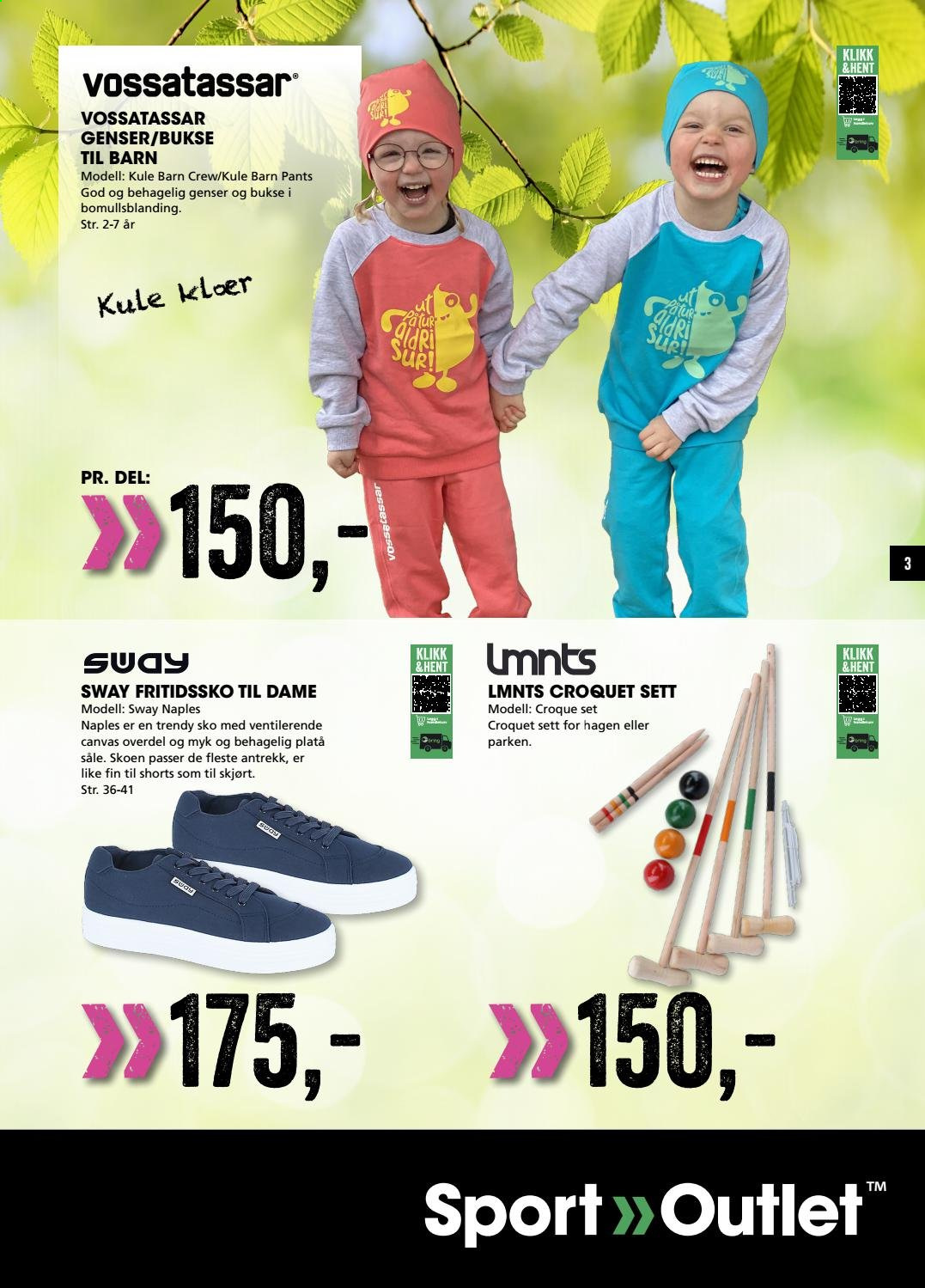 thumbnail - Kundeavis Sport Outlet - 26.5.2021 - 29.5.2021 - Produkter fra tilbudsaviser - bukse, shorts, sko. Side 3.