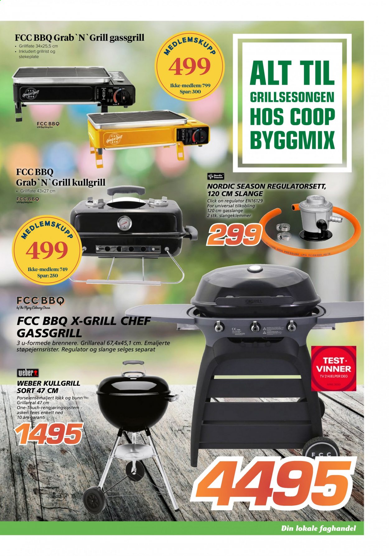 thumbnail - Kundeavis Coop Byggmix - 30.5.2021 - 12.6.2021 - Produkter fra tilbudsaviser - grill, Weber. Side 11.