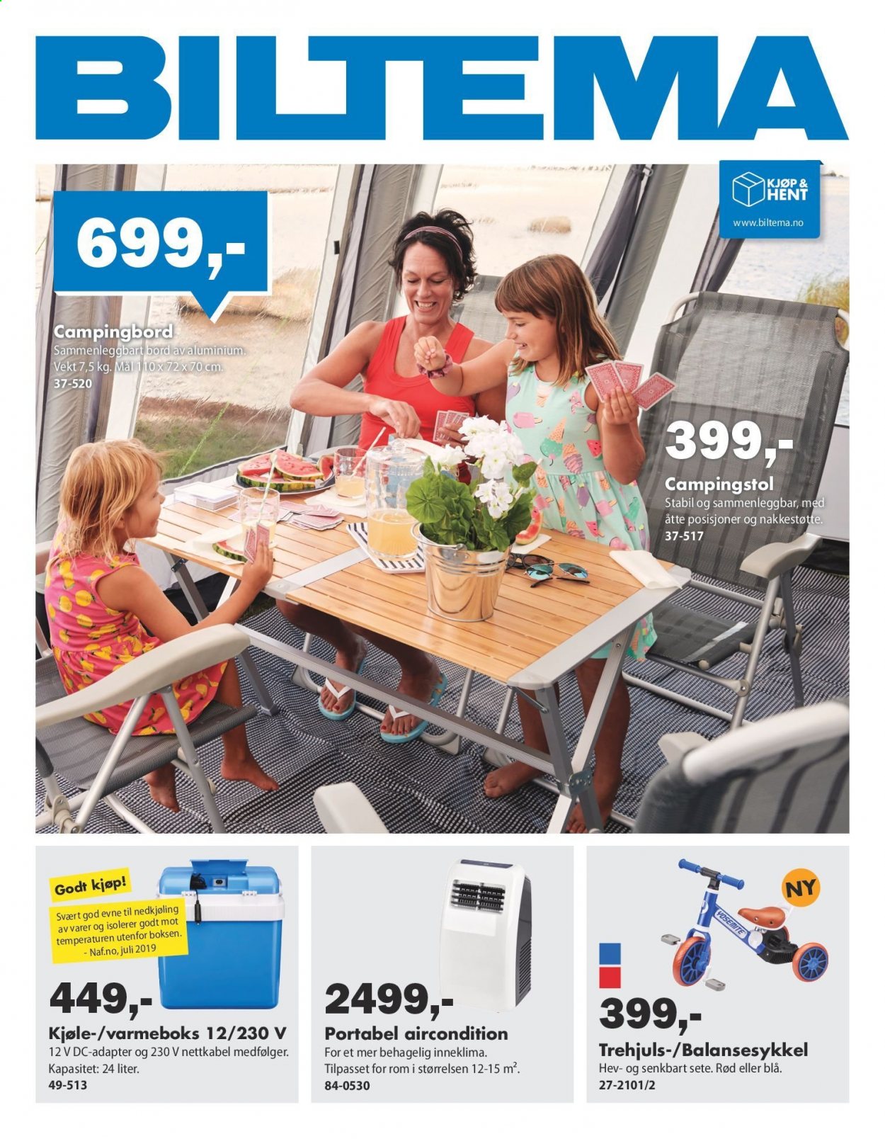 thumbnail - Kundeavis Biltema - 31.5.2021 - 6.6.2021 - Produkter fra tilbudsaviser - bord. Side 1.