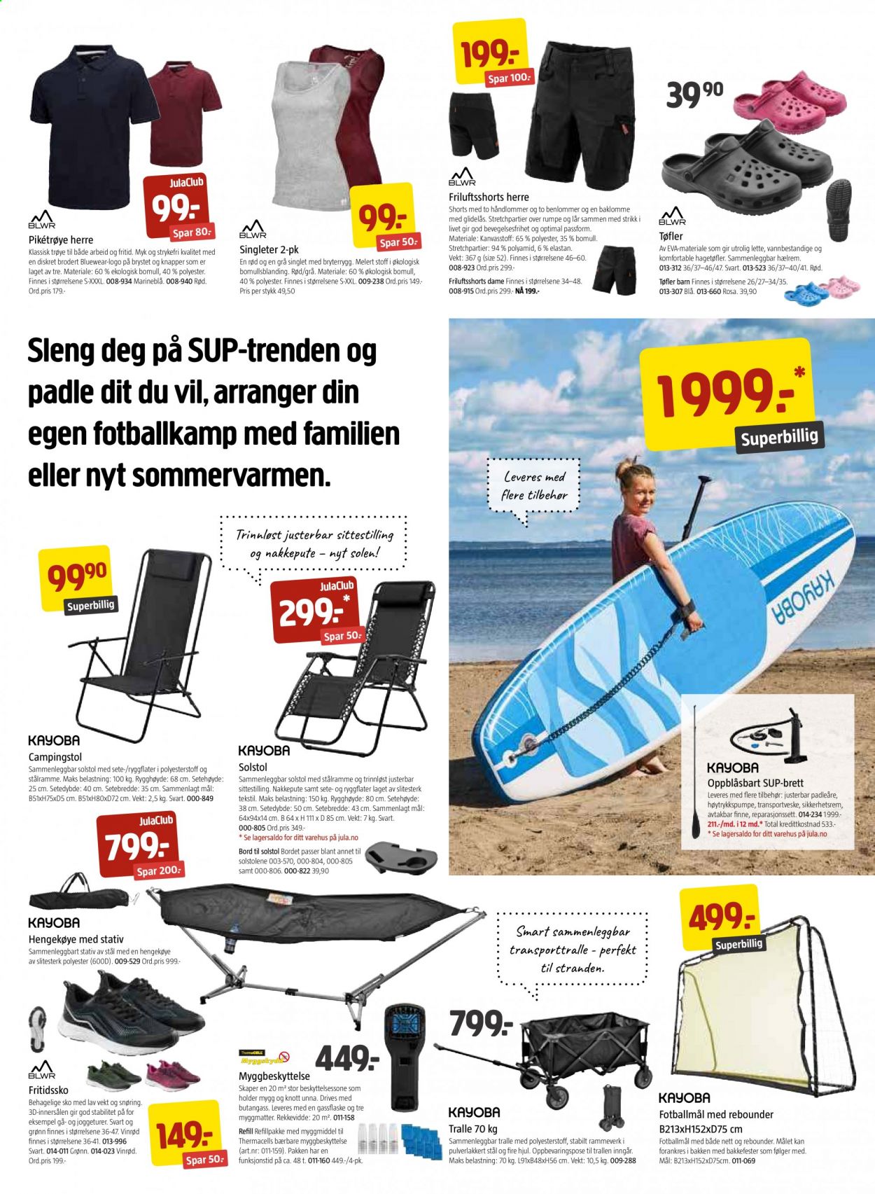 thumbnail - Kundeavis Jula - 28.5.2021 - 27.6.2021 - Produkter fra tilbudsaviser - Kayoba, bord, hengekøye. Side 3.