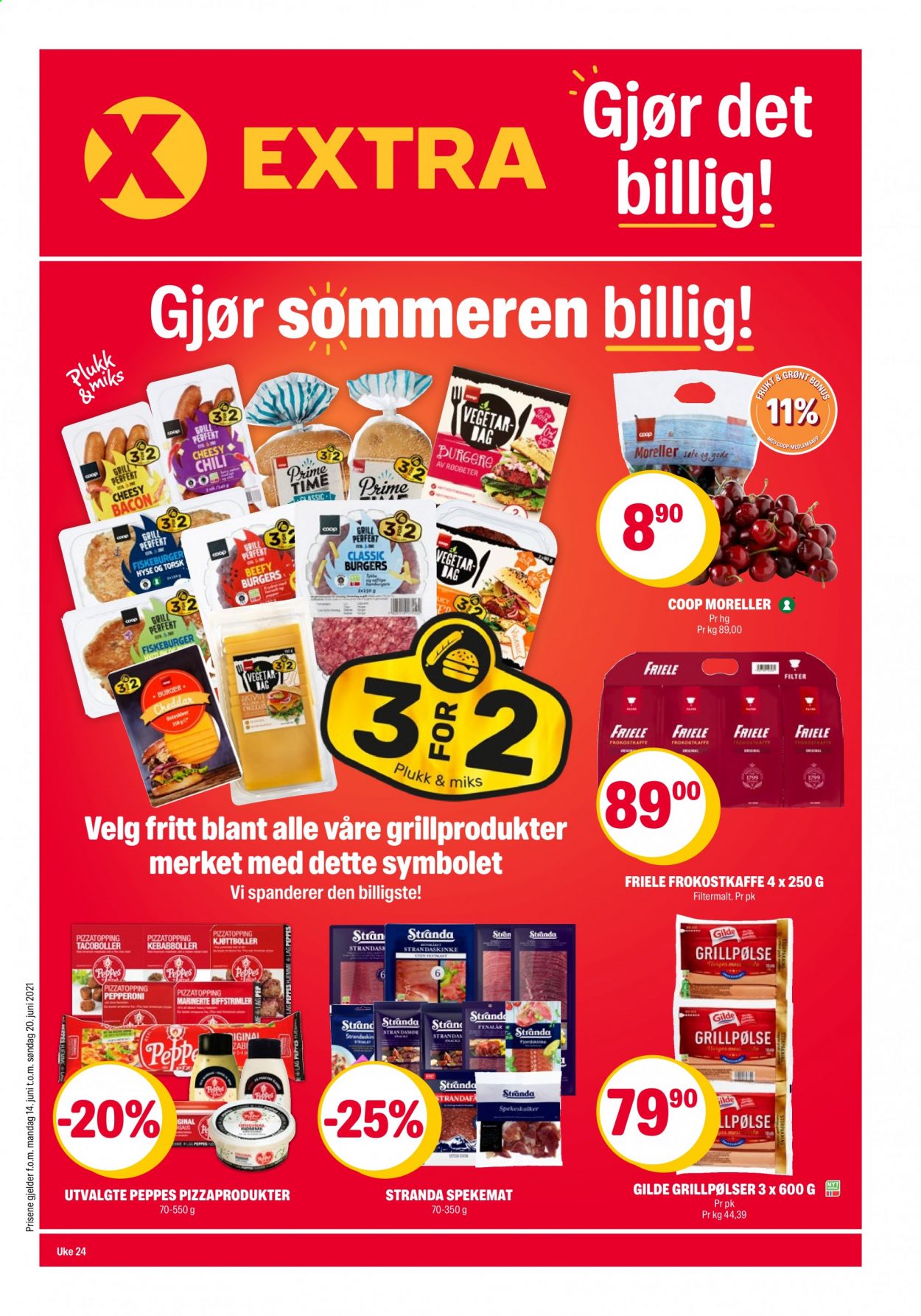 Kundeavis Coop Extra - 14.6.2021 - 20.6.2021. Side 1