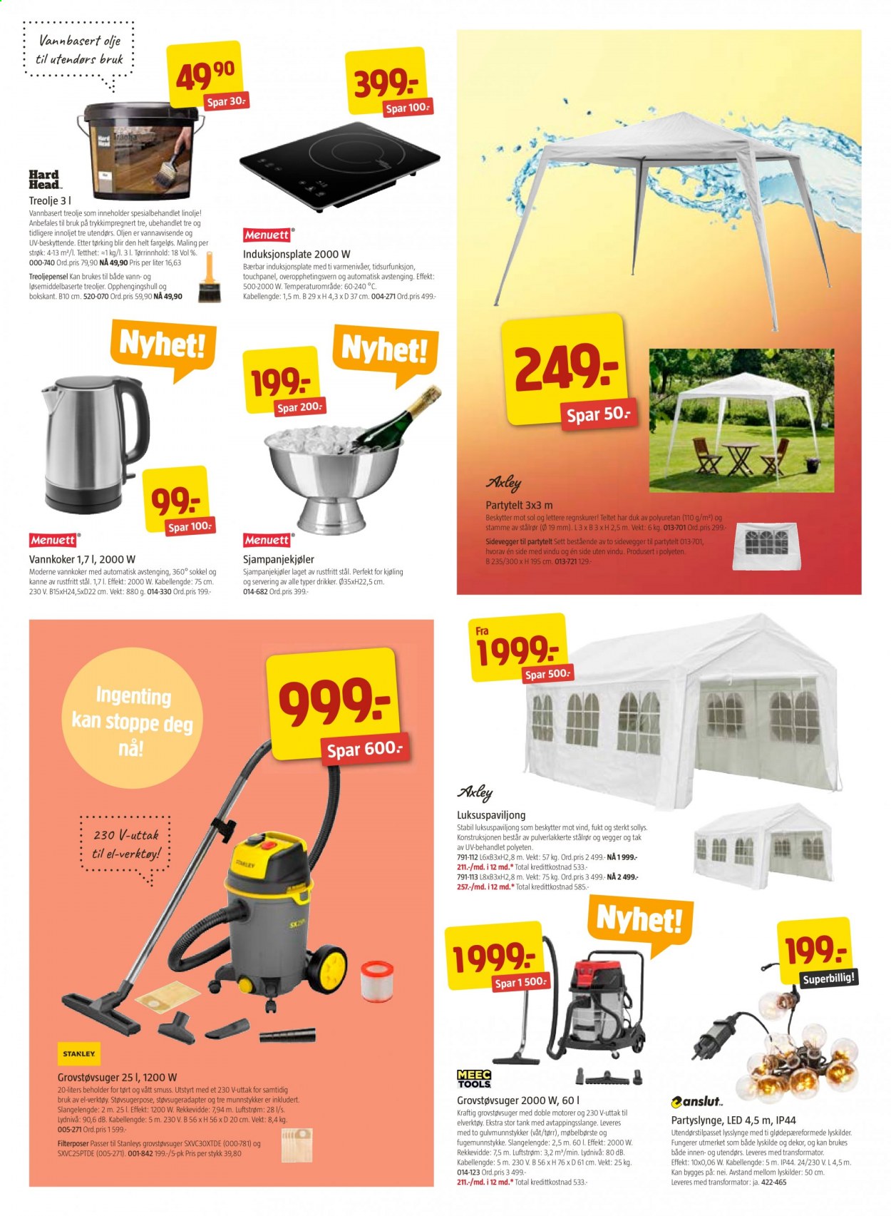 thumbnail - Kundeavis Jula - 18.6.2021 - 4.7.2021 - Produkter fra tilbudsaviser - grovstøvsuger, vannkoker, lysslynge, verktøy. Side 3.