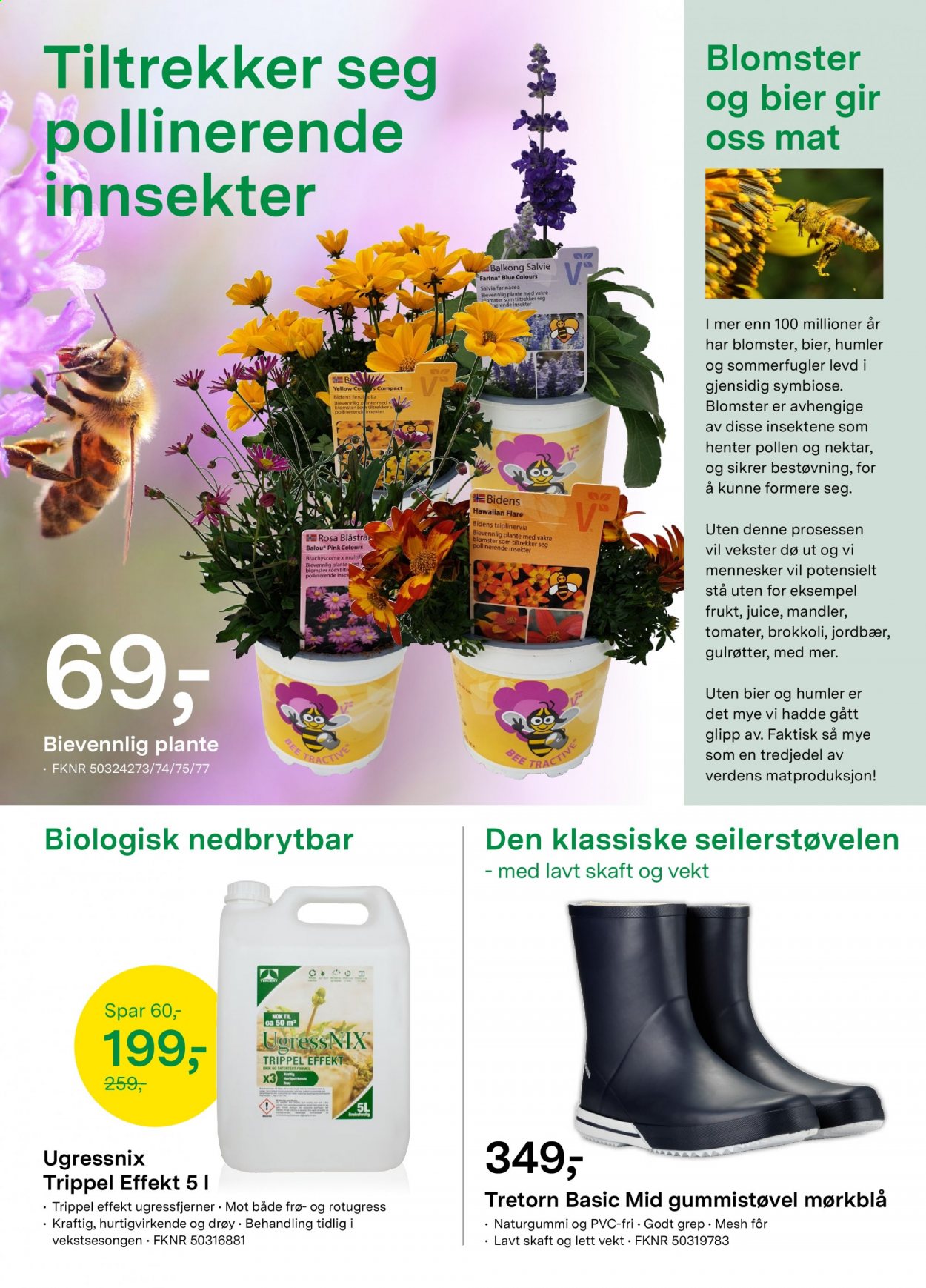thumbnail - Kundeavis Felleskjøpet - 21.6.2021 - 27.6.2021 - Produkter fra tilbudsaviser - gummistøvler, blomster. Side 2.