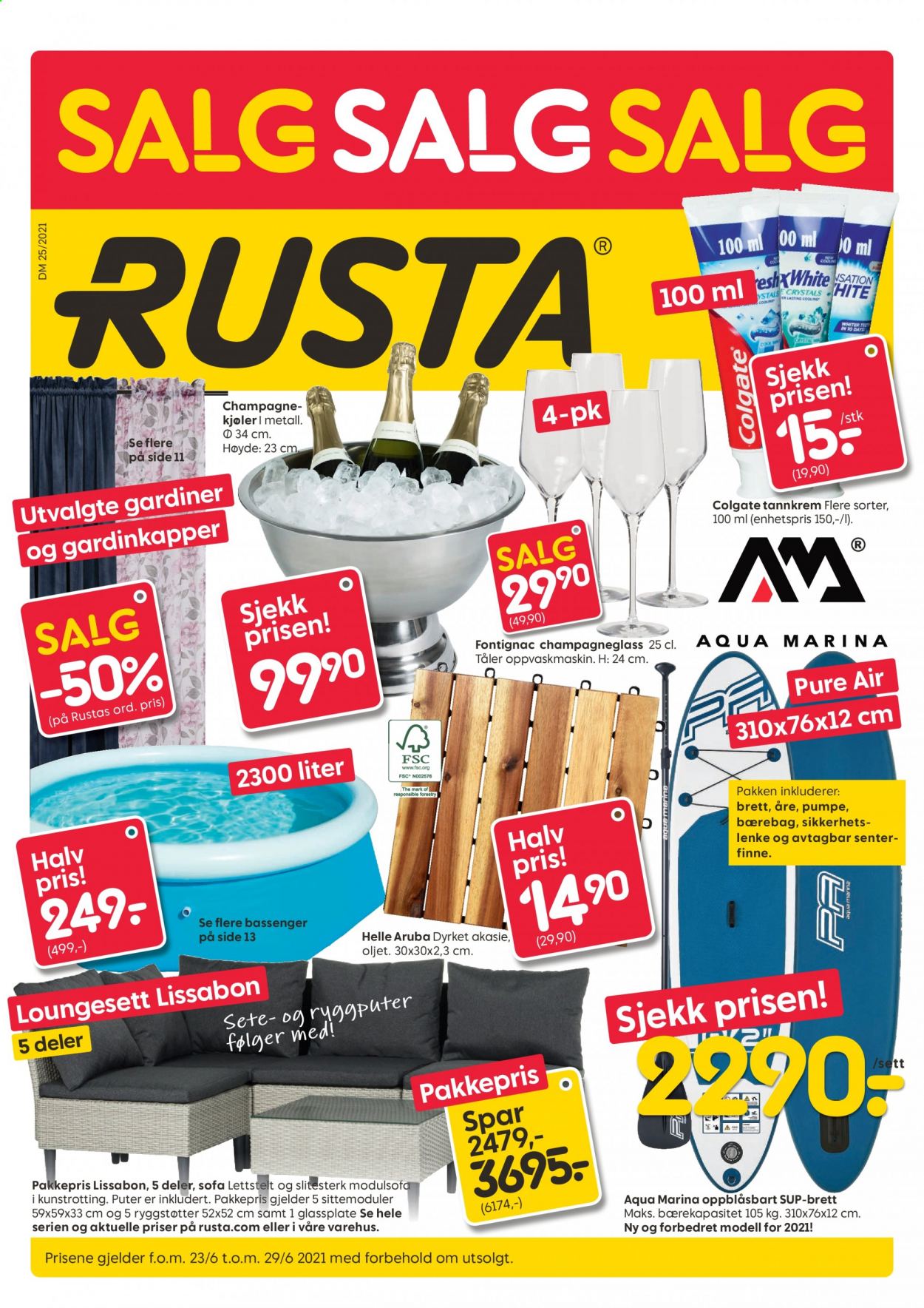 Kundeavis Rusta - 23.6.2021 - 29.6.2021. Side 1