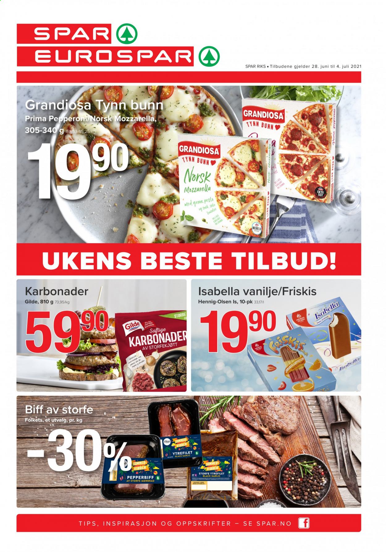 Kundeavis SPAR - 28.6.2021 - 4.7.2021. Side 1