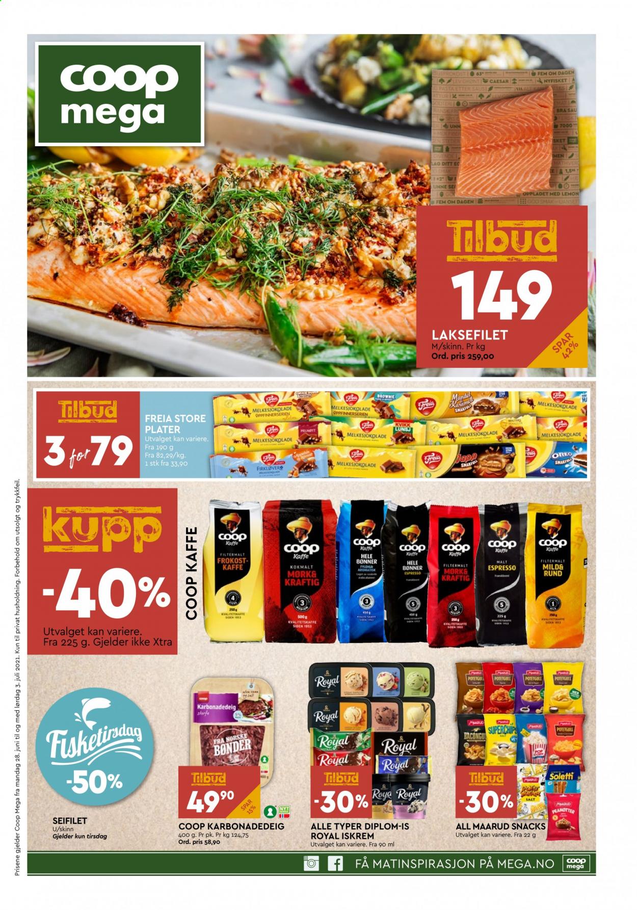 Kundeavis Coop Mega - 28.6.2021 - 3.7.2021. Side 1