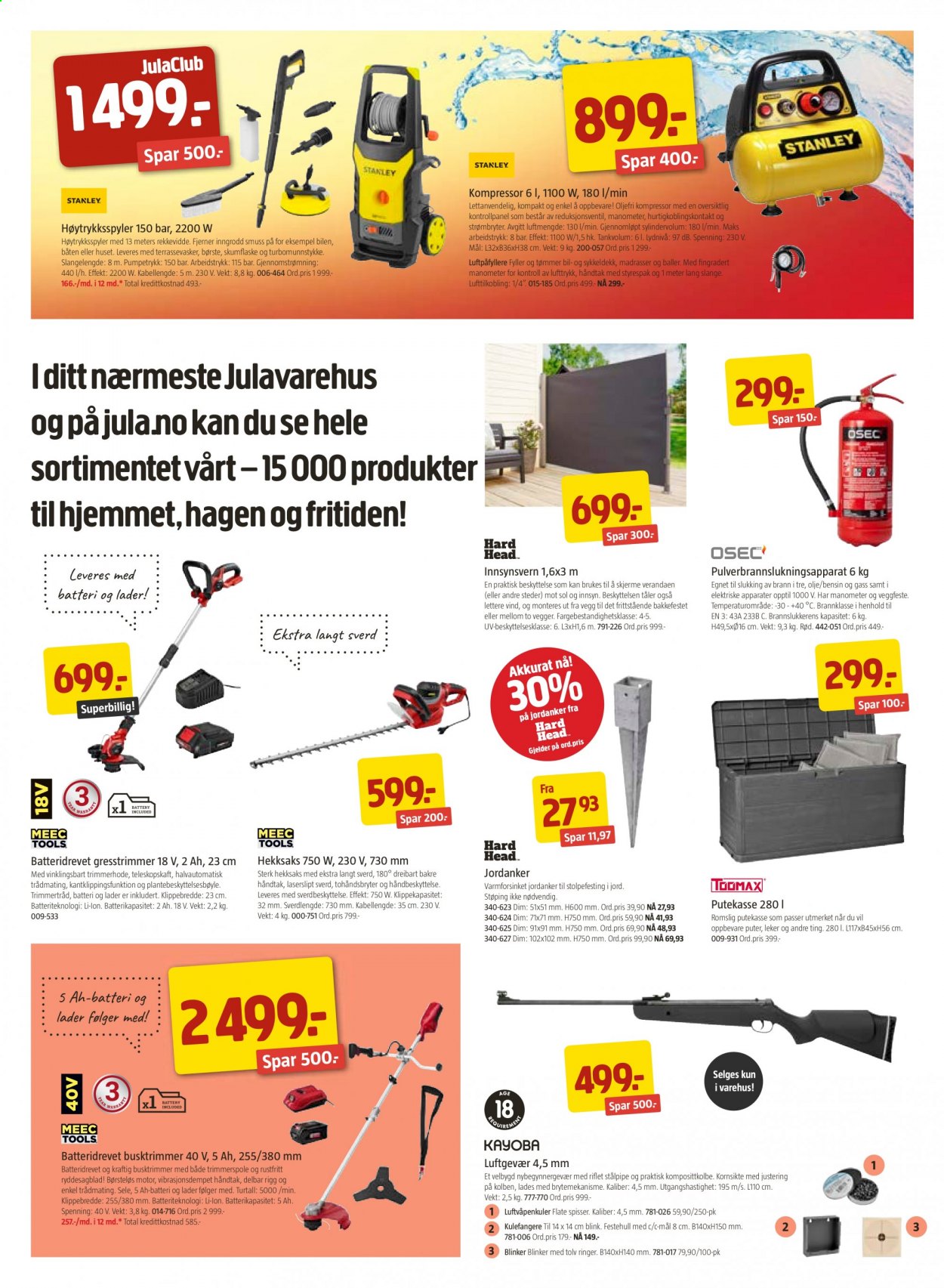 thumbnail - Kundeavis Jula - 23.7.2021 - 5.8.2021 - Produkter fra tilbudsaviser - putekasse. Side 5.