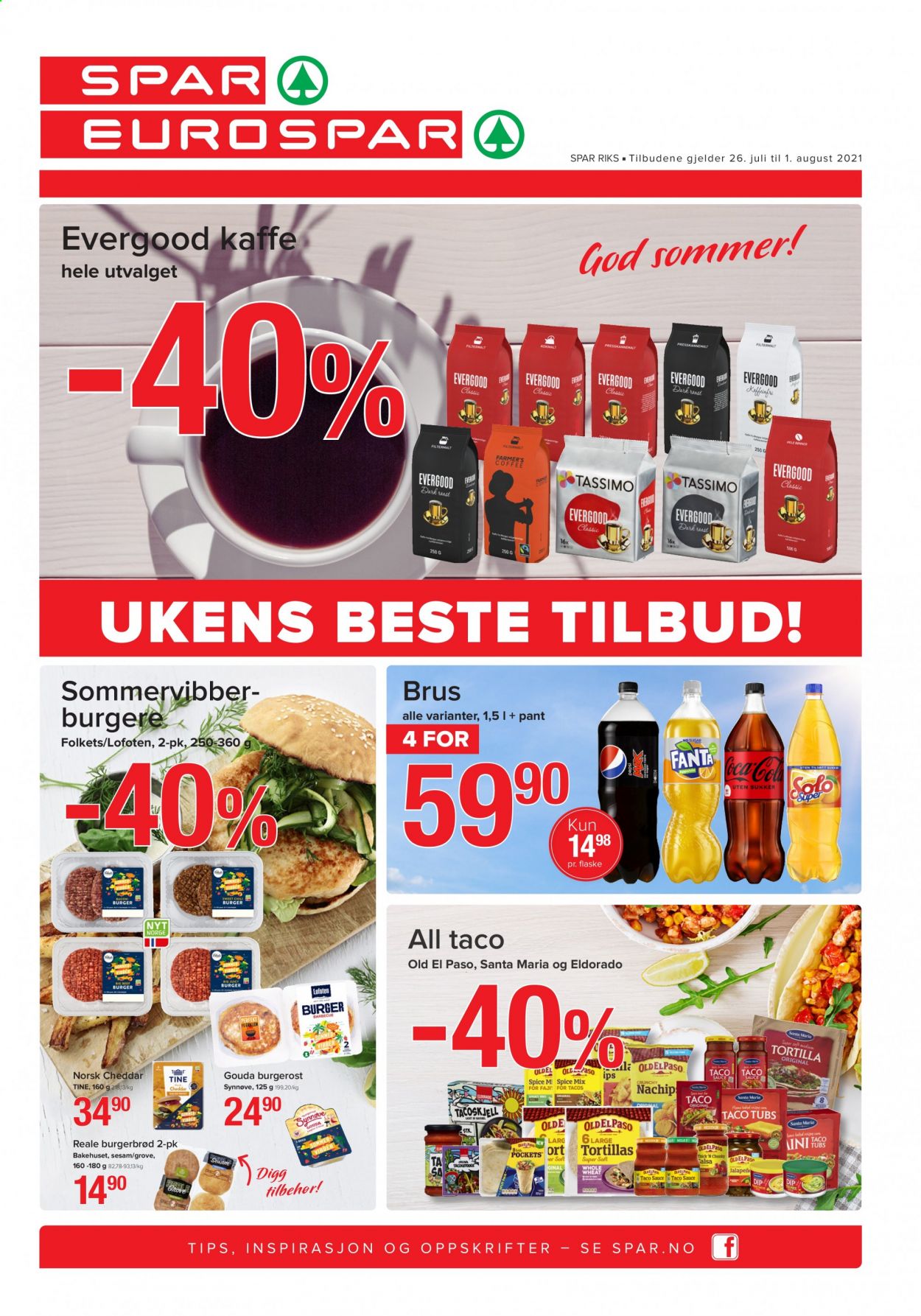 Kundeavis SPAR - 26.7.2021 - 1.8.2021. Side 1