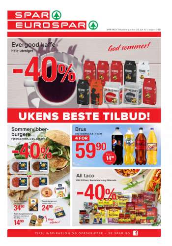 Kundeavis SPAR - 26.07.2021 - 01.08.2021.