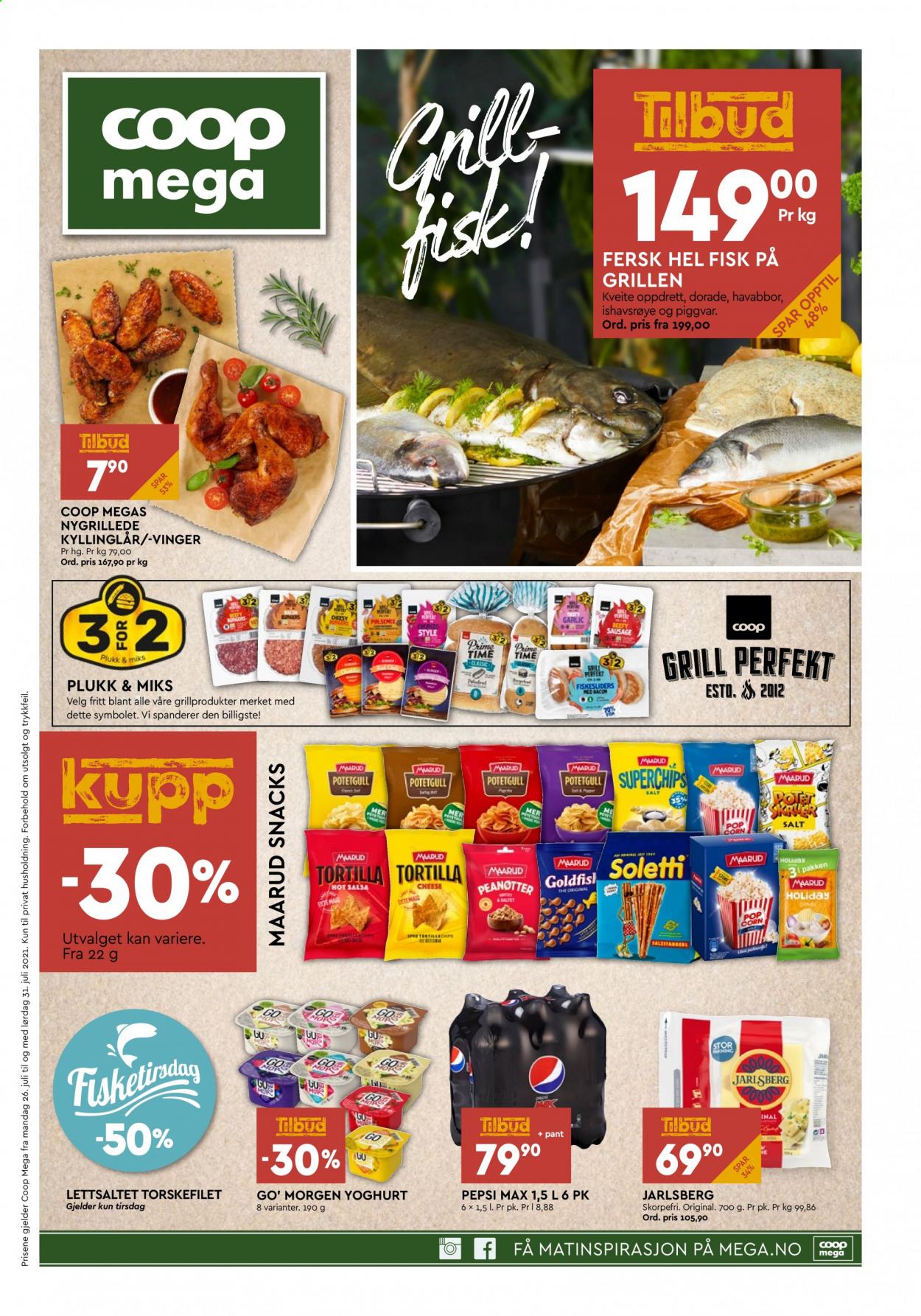 Kundeavis Coop Mega - 26.7.2021 - 31.7.2021. Side 1
