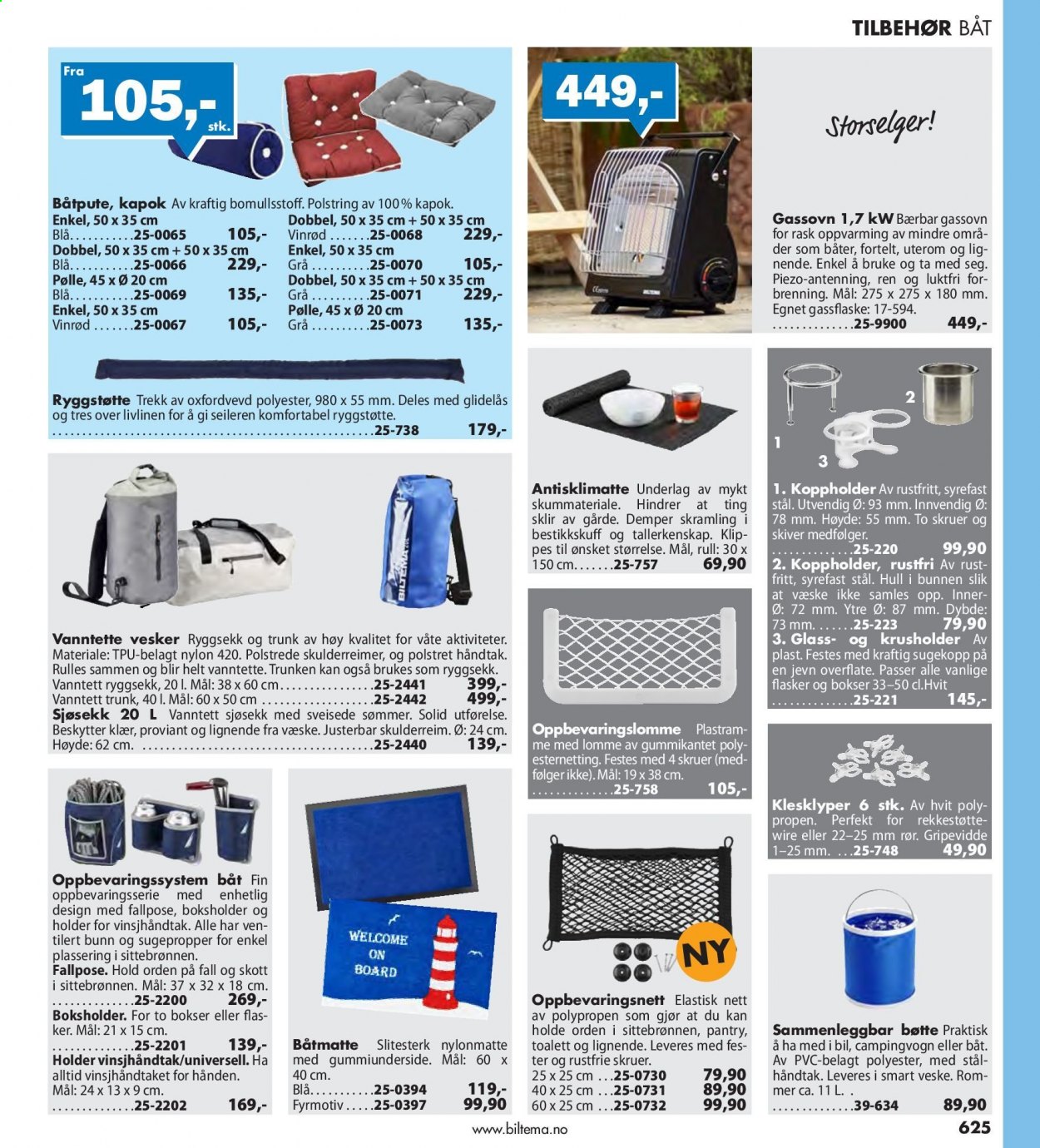 thumbnail - Kundeavis Biltema - Produkter fra tilbudsaviser - veske, skruer. Side 625.
