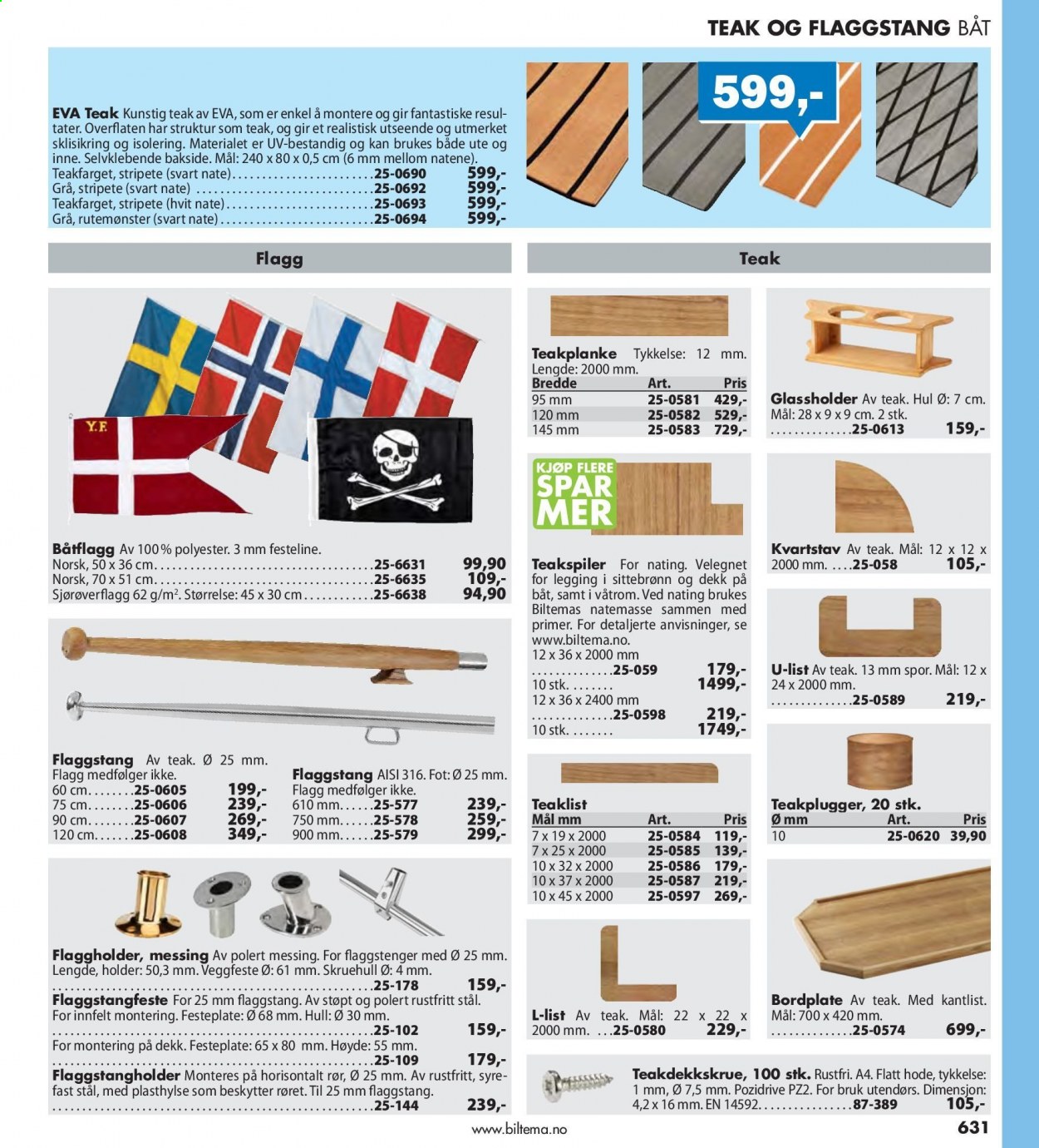 thumbnail - Kundeavis Biltema - Produkter fra tilbudsaviser - selvklebende. Side 631.