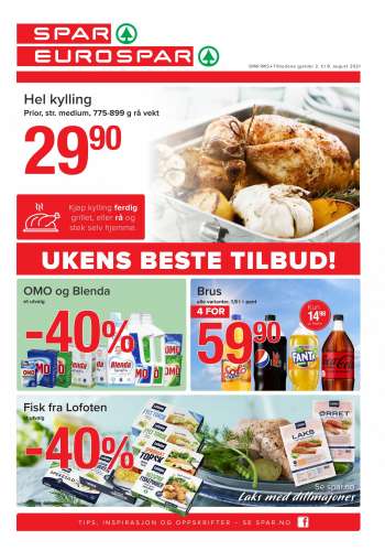 Kundeavis SPAR - 02.08.2021 - 08.08.2021.