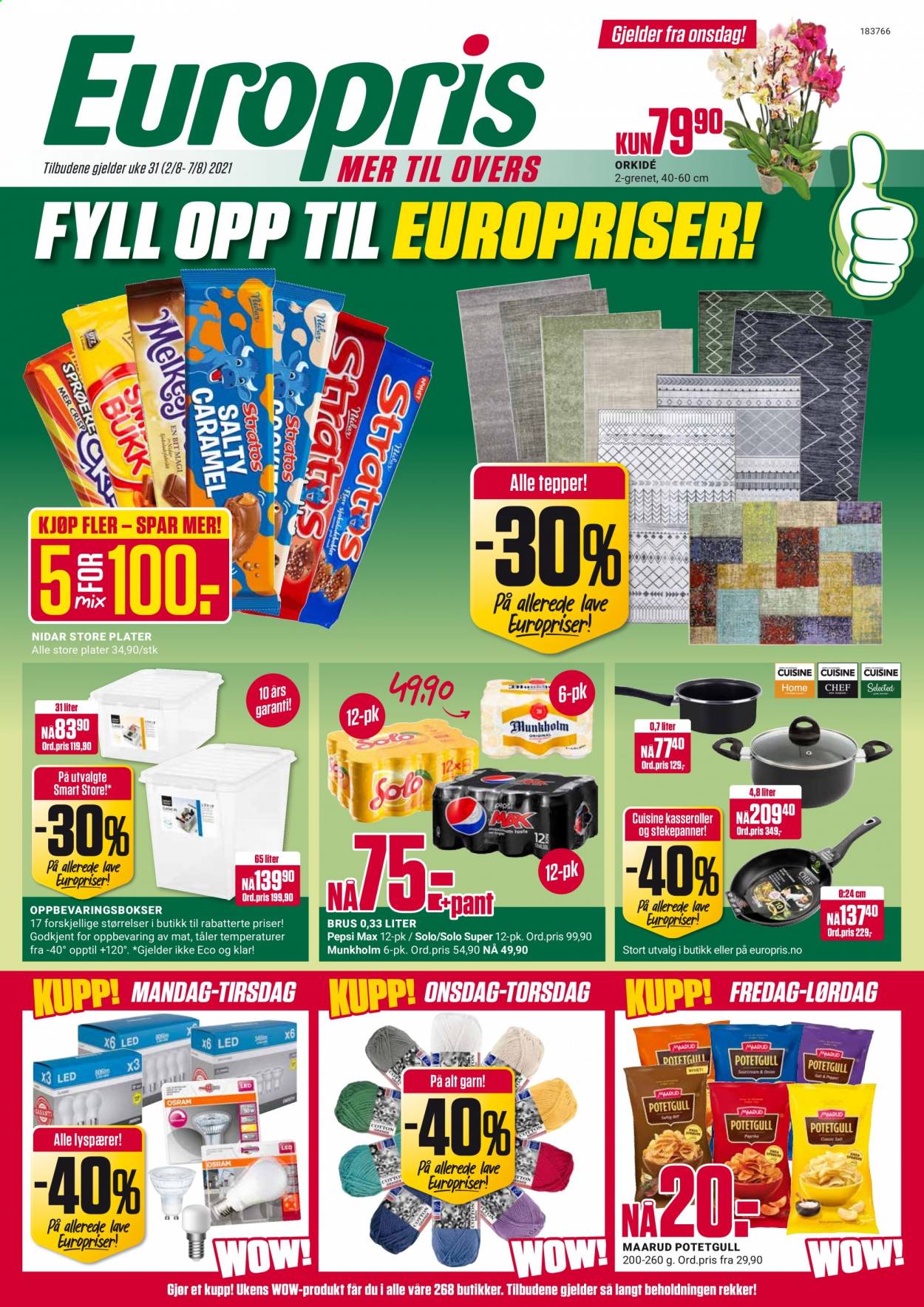Kundeavis Europris - 2.8.2021 - 7.8.2021. Side 1