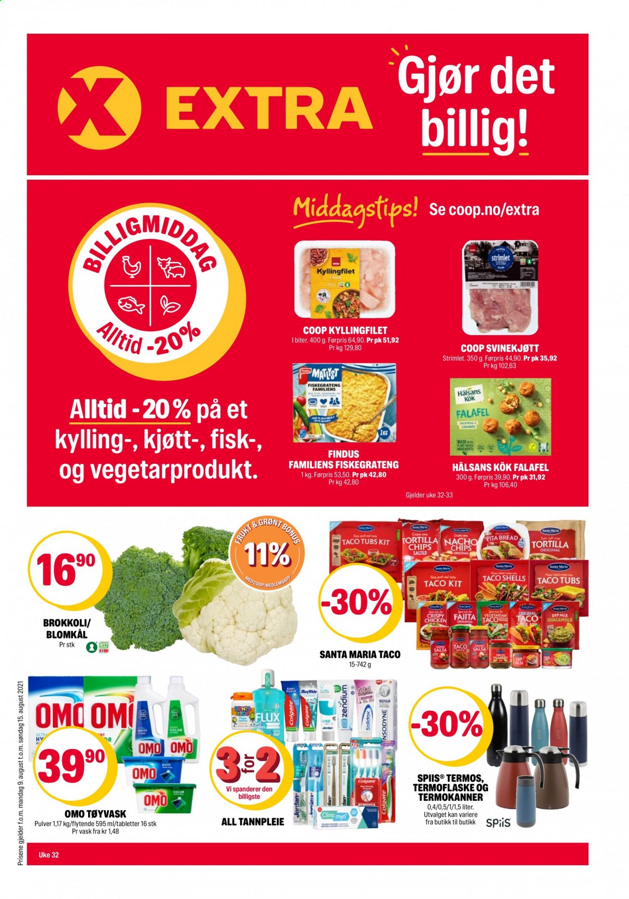 Kundeavis Coop Extra - 9.8.2021 - 15.8.2021. Side 1