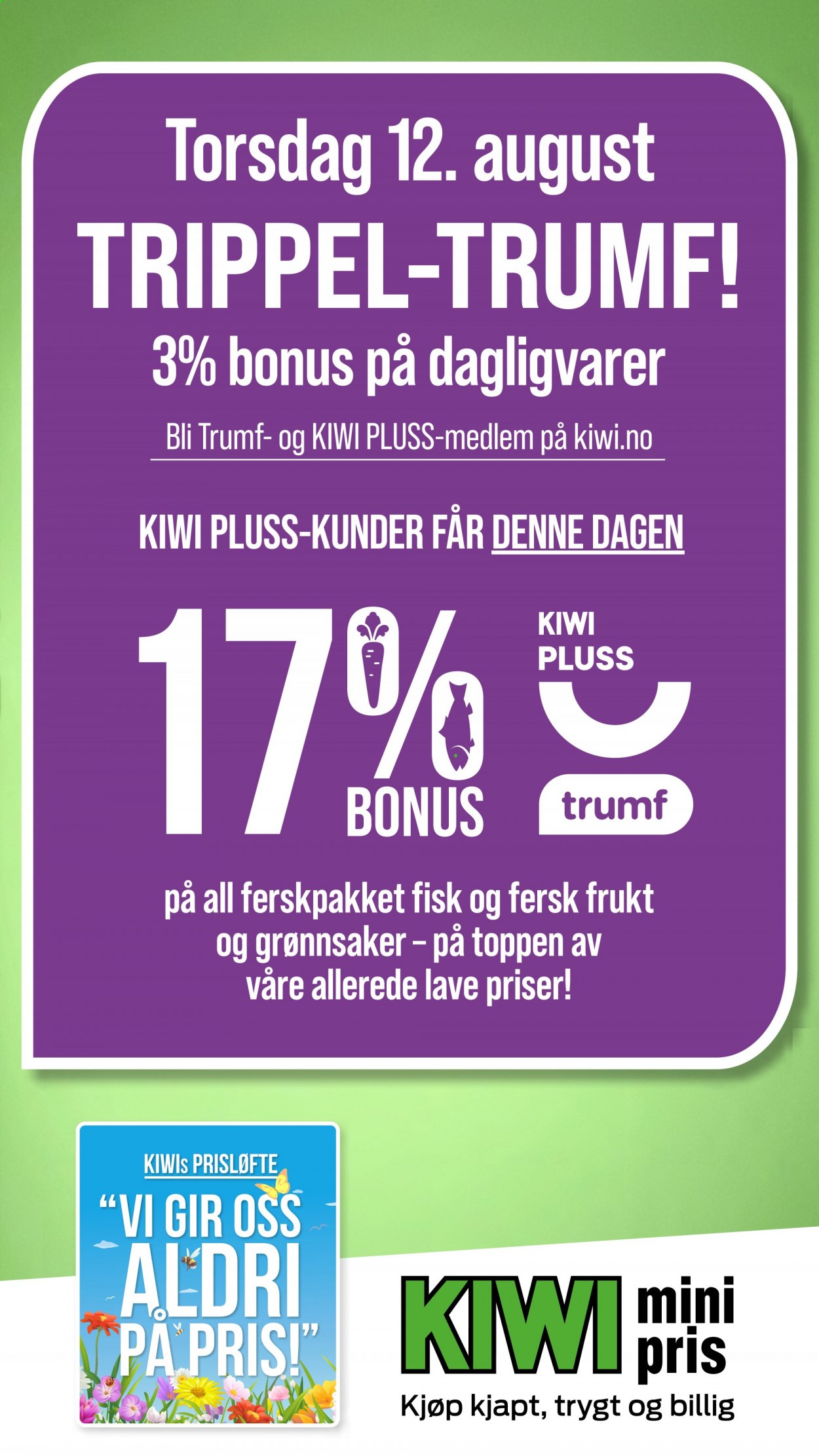 Kundeavis KIWI - 9.8.2021 - 15.8.2021. Side 1