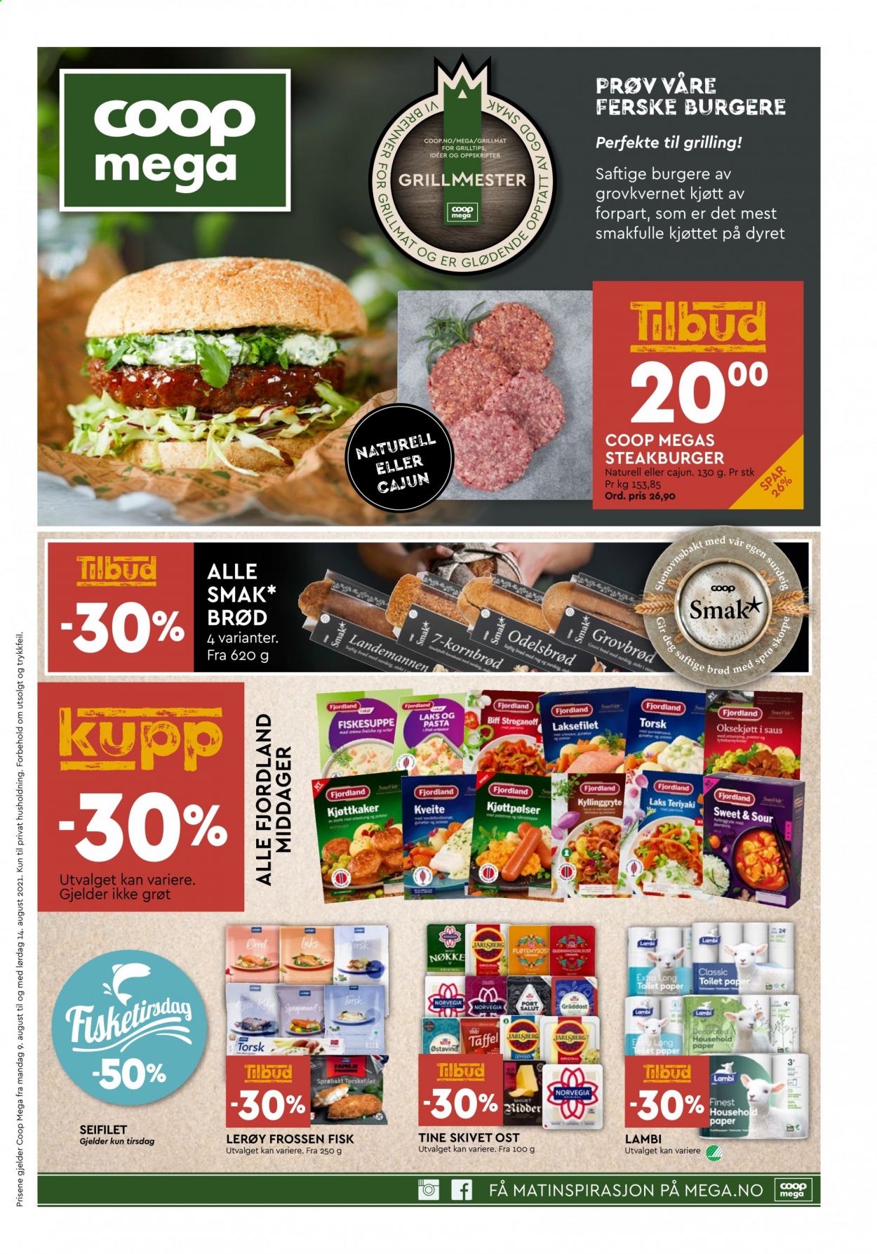 Kundeavis Coop Mega - 9.8.2021 - 14.8.2021. Side 1