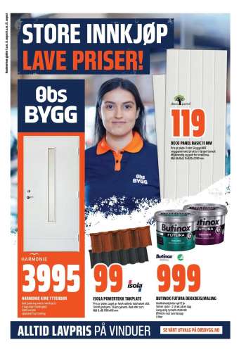 Kundeavis Coop Obs BYGG - 08.08.2021 - 21.08.2021.