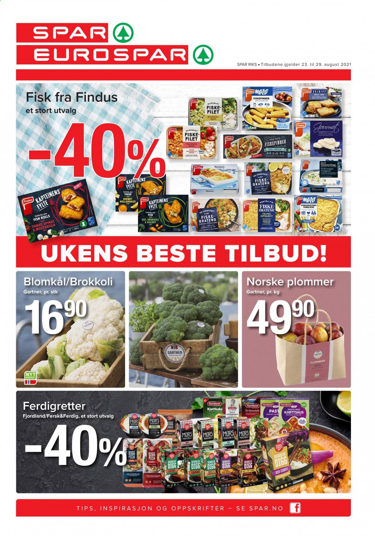 Kundeavis SPAR - 23.8.2021 - 29.8.2021. Side 1