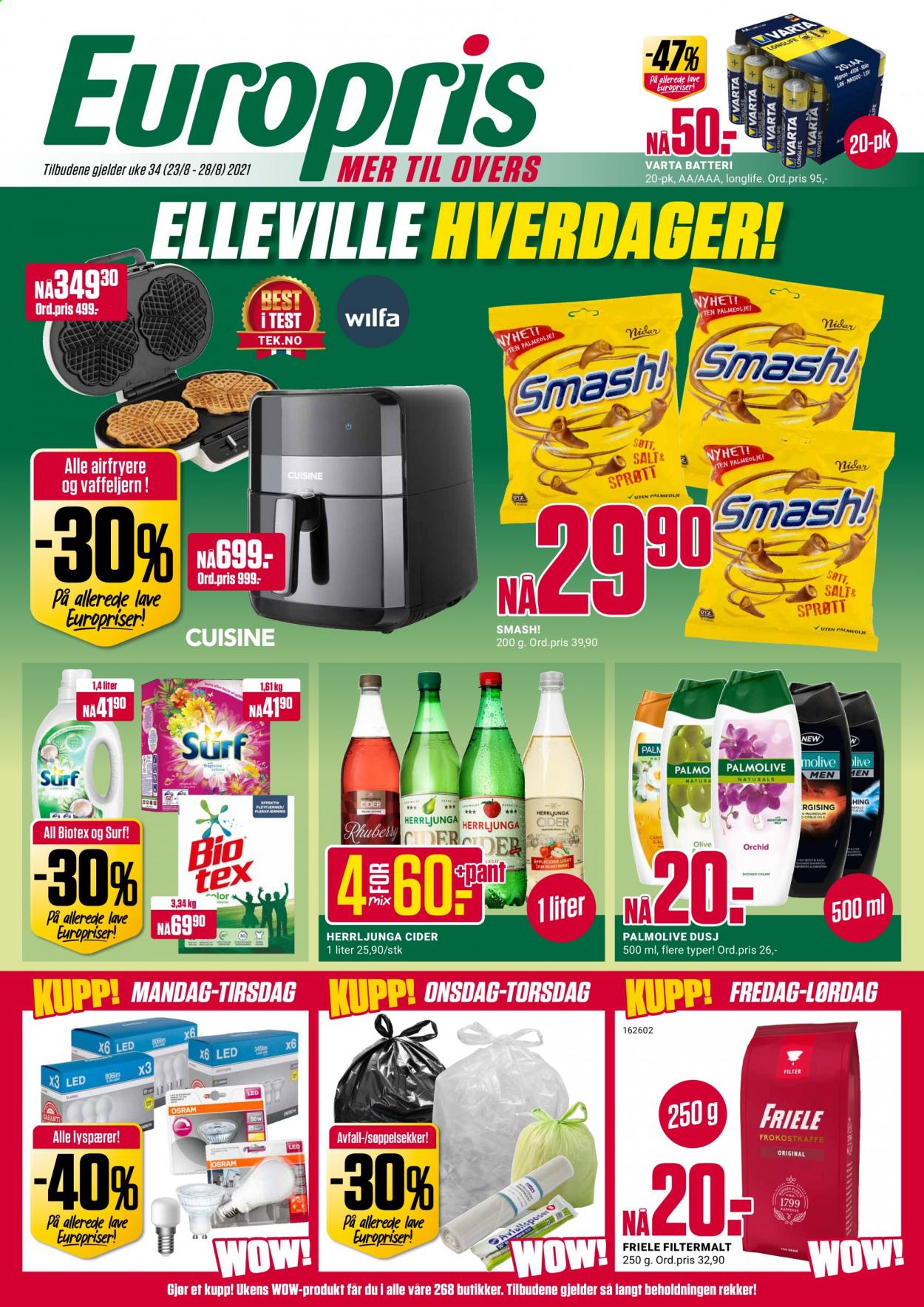 Kundeavis Europris - 23.8.2021 - 28.8.2021. Side 1