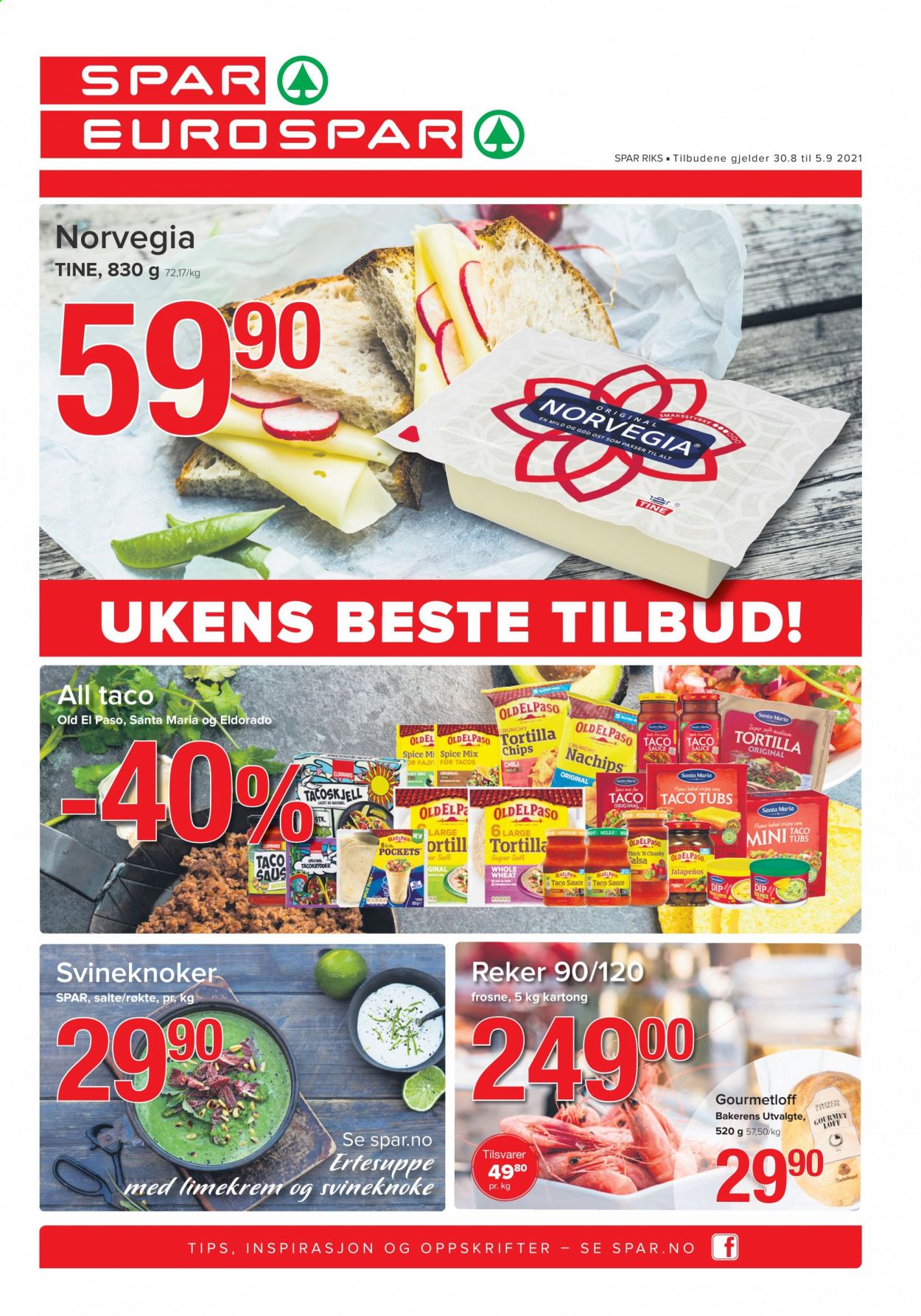 Kundeavis SPAR - 30.8.2021 - 5.9.2021. Side 1