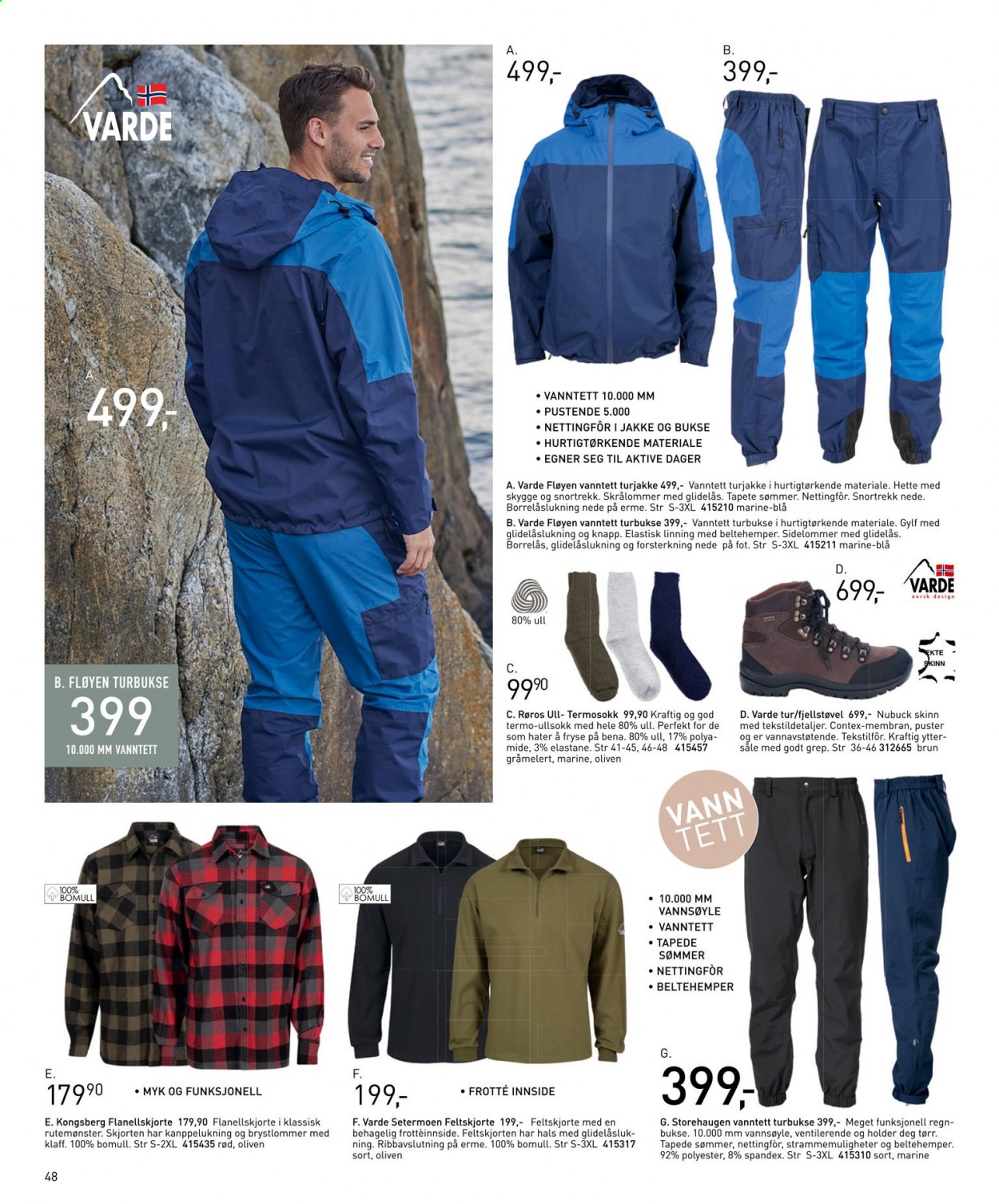 thumbnail - Kundeavis Sparkjøp - Produkter fra tilbudsaviser - jakke, bukse. Side 48.