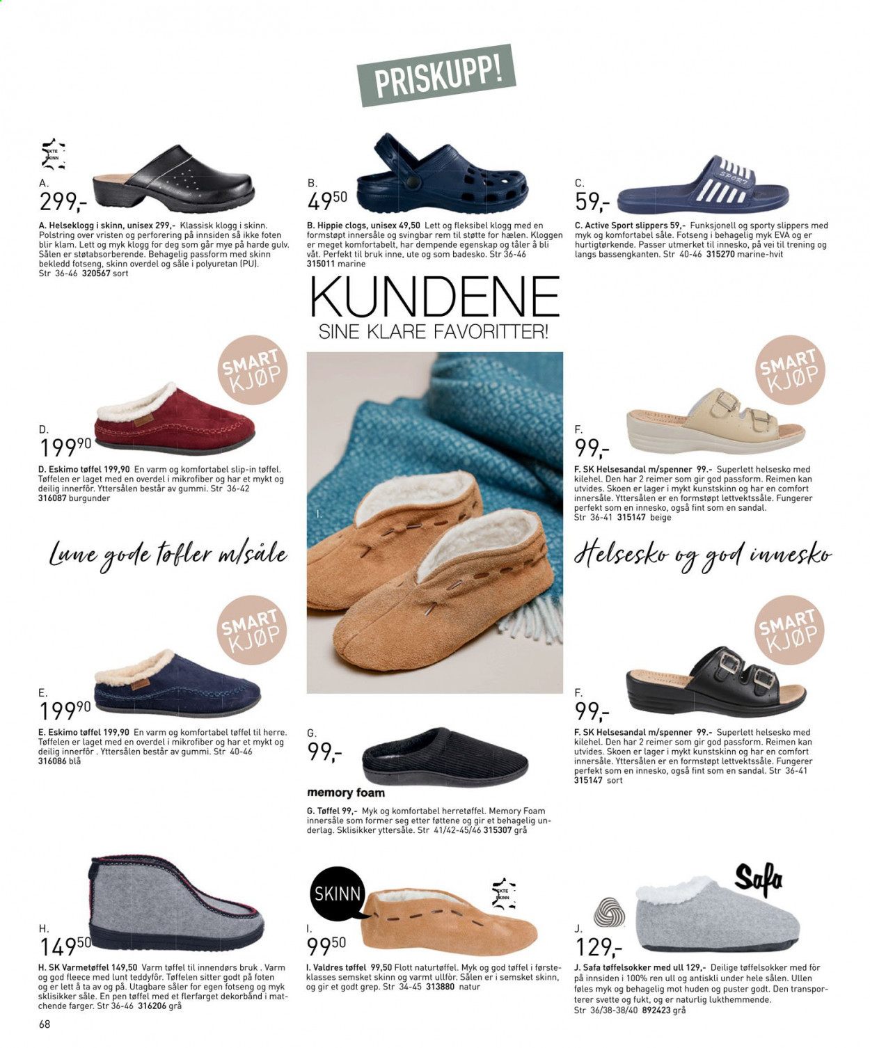 thumbnail - Kundeavis Sparkjøp - Produkter fra tilbudsaviser - sandal, tøfler. Side 68.