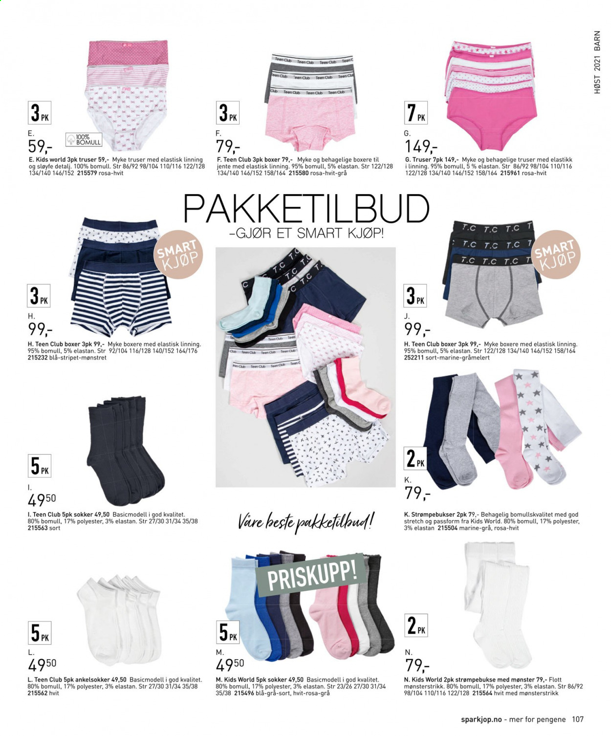 Kundeavis Sparkjøp. Side 107