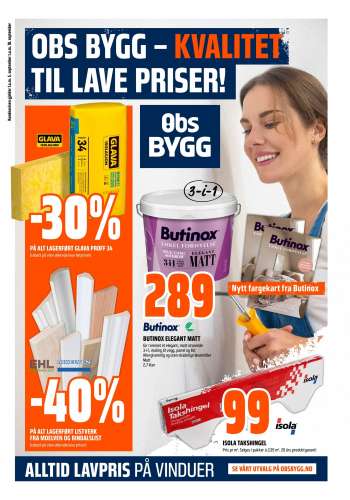 Kundeavis Coop Obs BYGG - 05.09.2021 - 18.09.2021.
