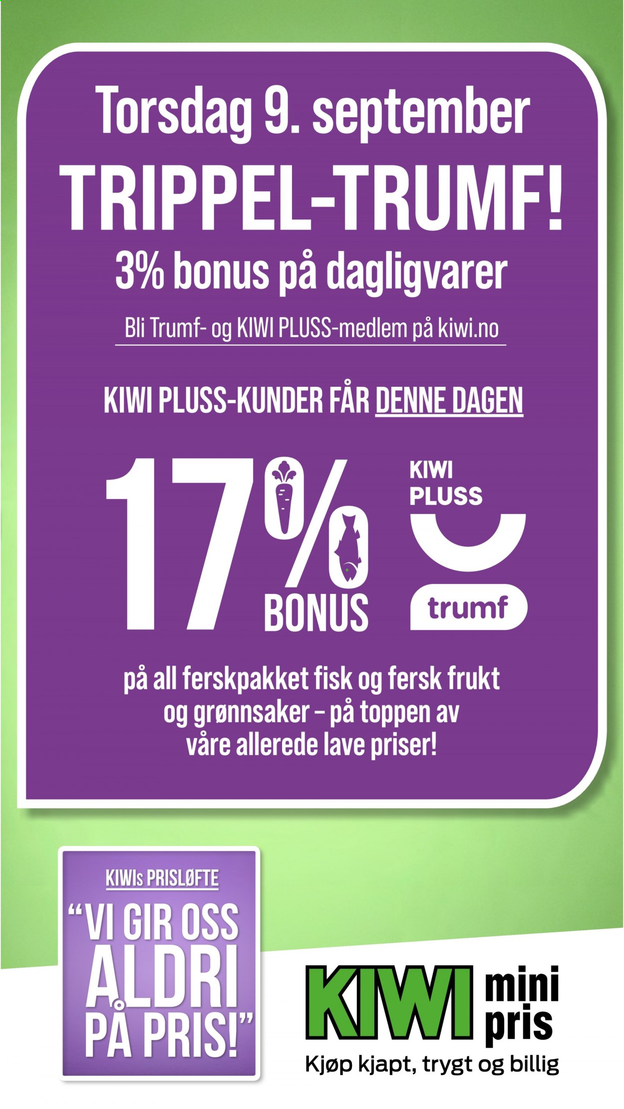 Kundeavis KIWI - 6.9.2021 - 12.9.2021. Side 1