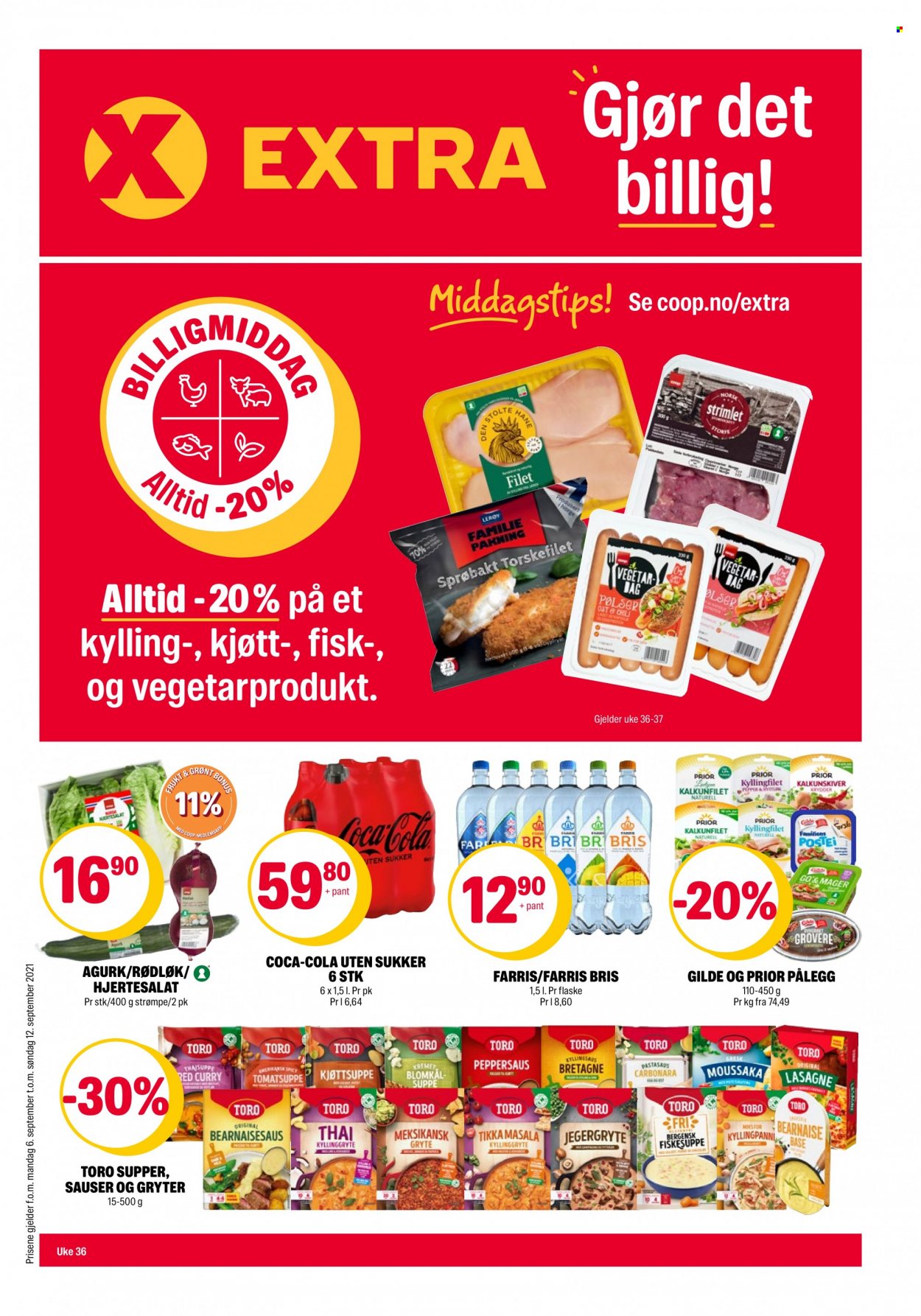 Kundeavis Coop Extra - 6.9.2021 - 12.9.2021. Side 1