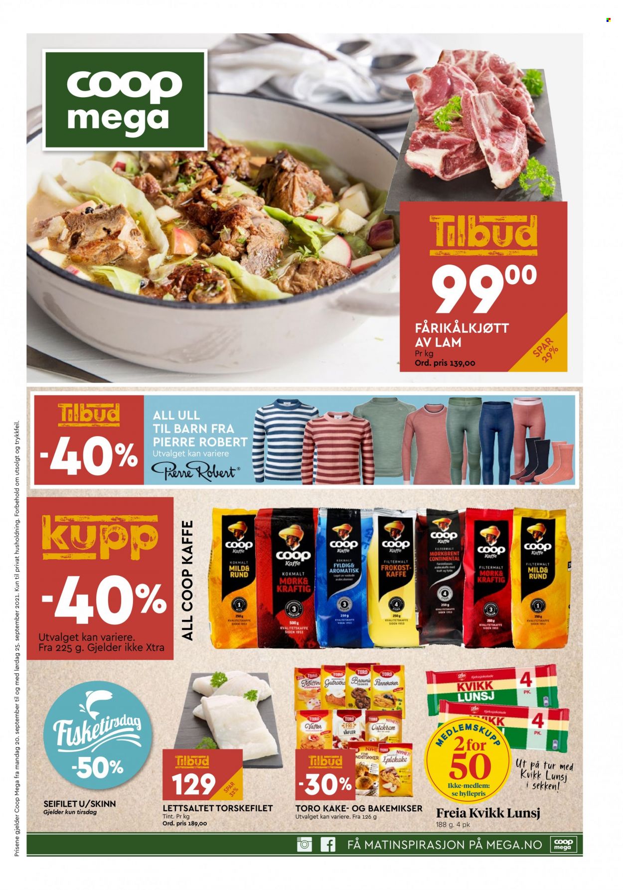 Kundeavis Coop Mega - 20.9.2021 - 25.9.2021. Side 1