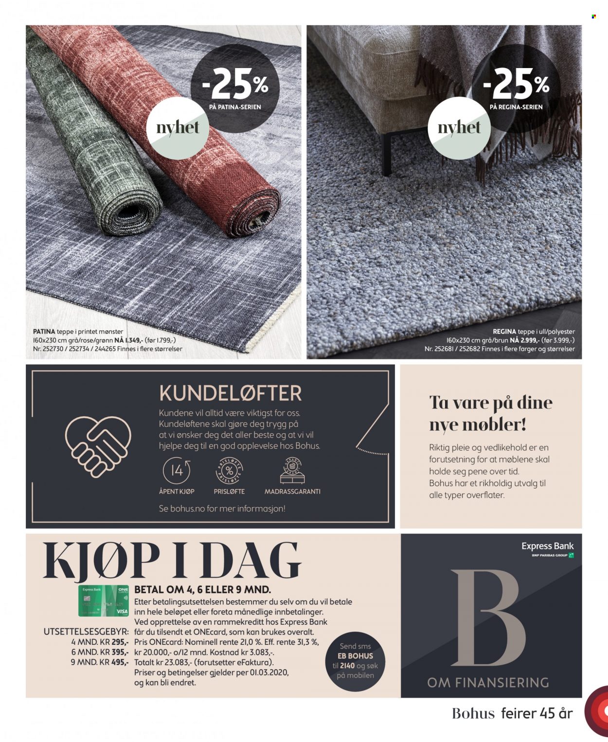 thumbnail - Kundeavis Bohus - 20.9.2021 - 24.10.2021 - Produkter fra tilbudsaviser - teppe. Side 23.
